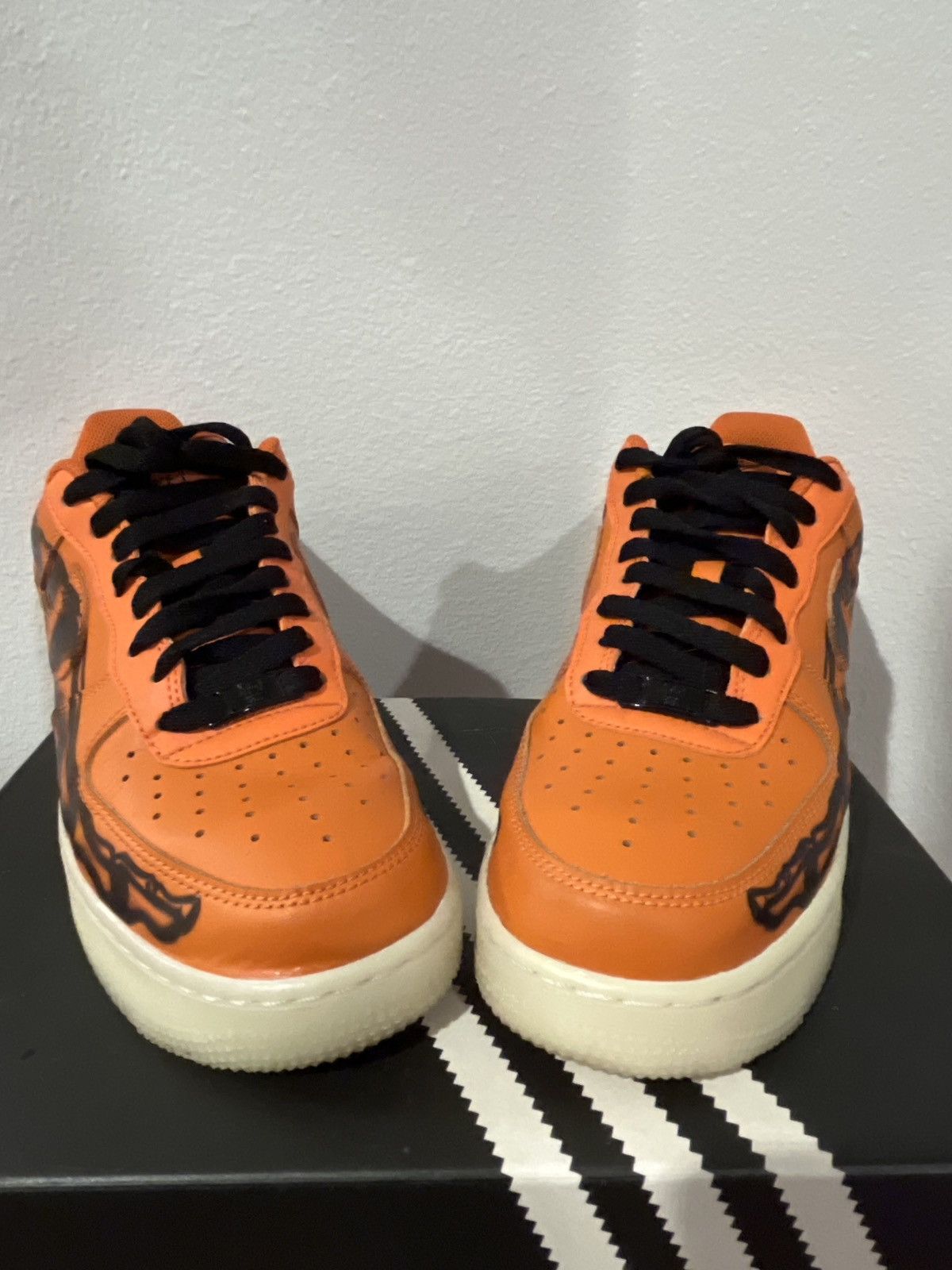 Nike Nike Air Force 1 Skeleton Orange Size US 8.5 / EU 41-42 - 3 Thumbnail