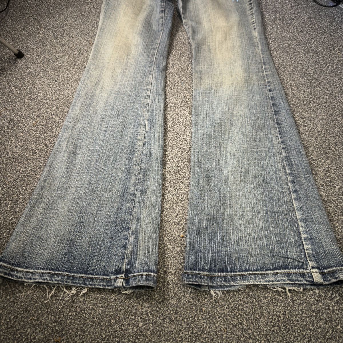 Hysteric Glamour Flare Sick 🔥 6th Avenue Rhinestone Lace Jeans LGB Style Size 30" / US 8 / IT 44 - 9 Thumbnail