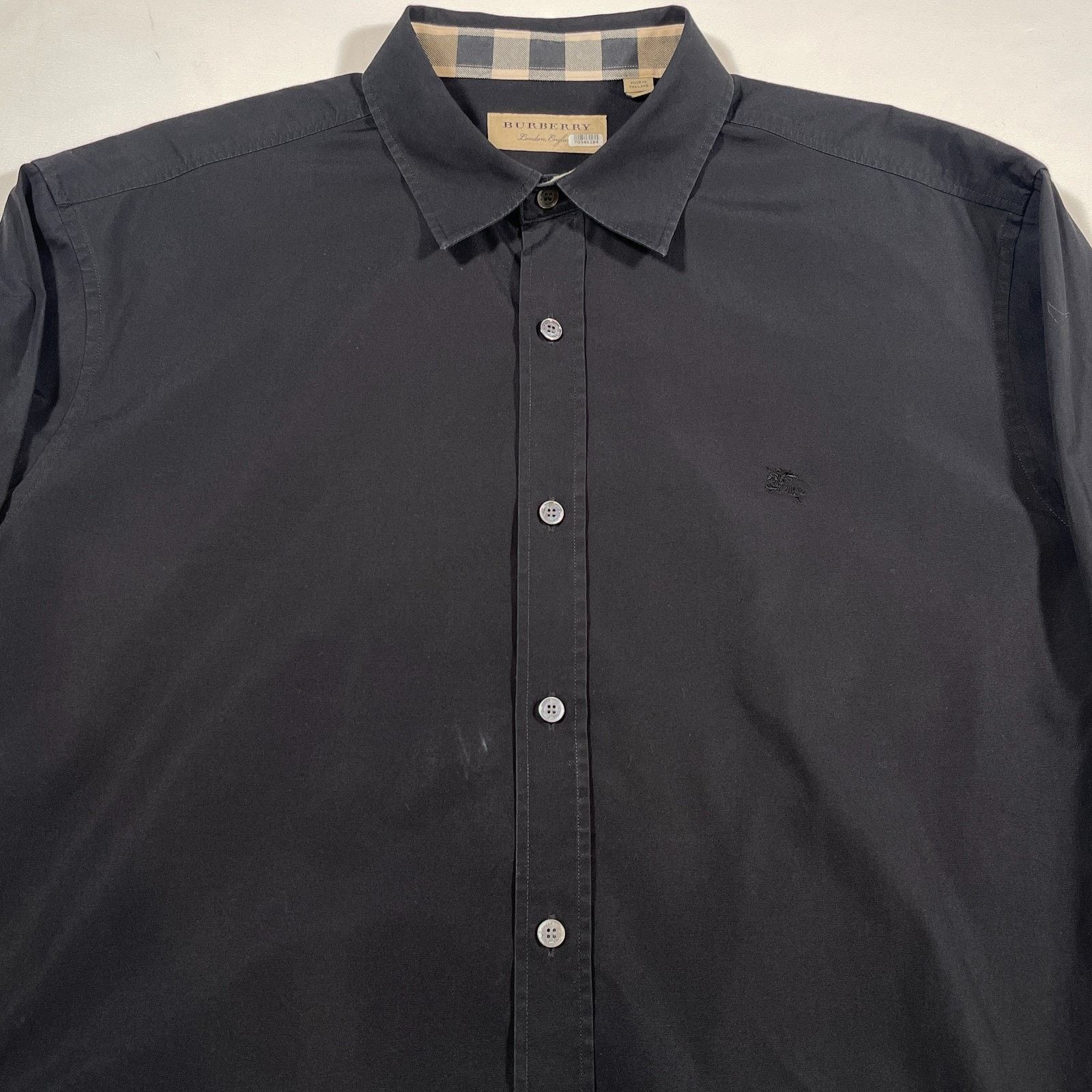 Burberry Burberry London Black Button Up Long Sleeve Shirt Top XL Size US XL / EU 56 / 4 - 3 Thumbnail