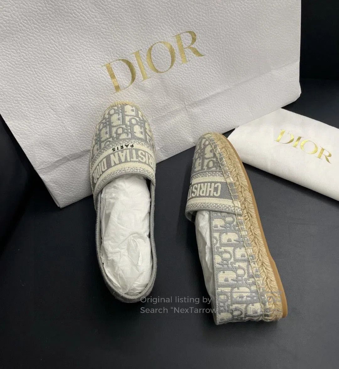 Dior Dior Granville Gray Espadrilles. Size US 7 / IT 37 - 4 Thumbnail
