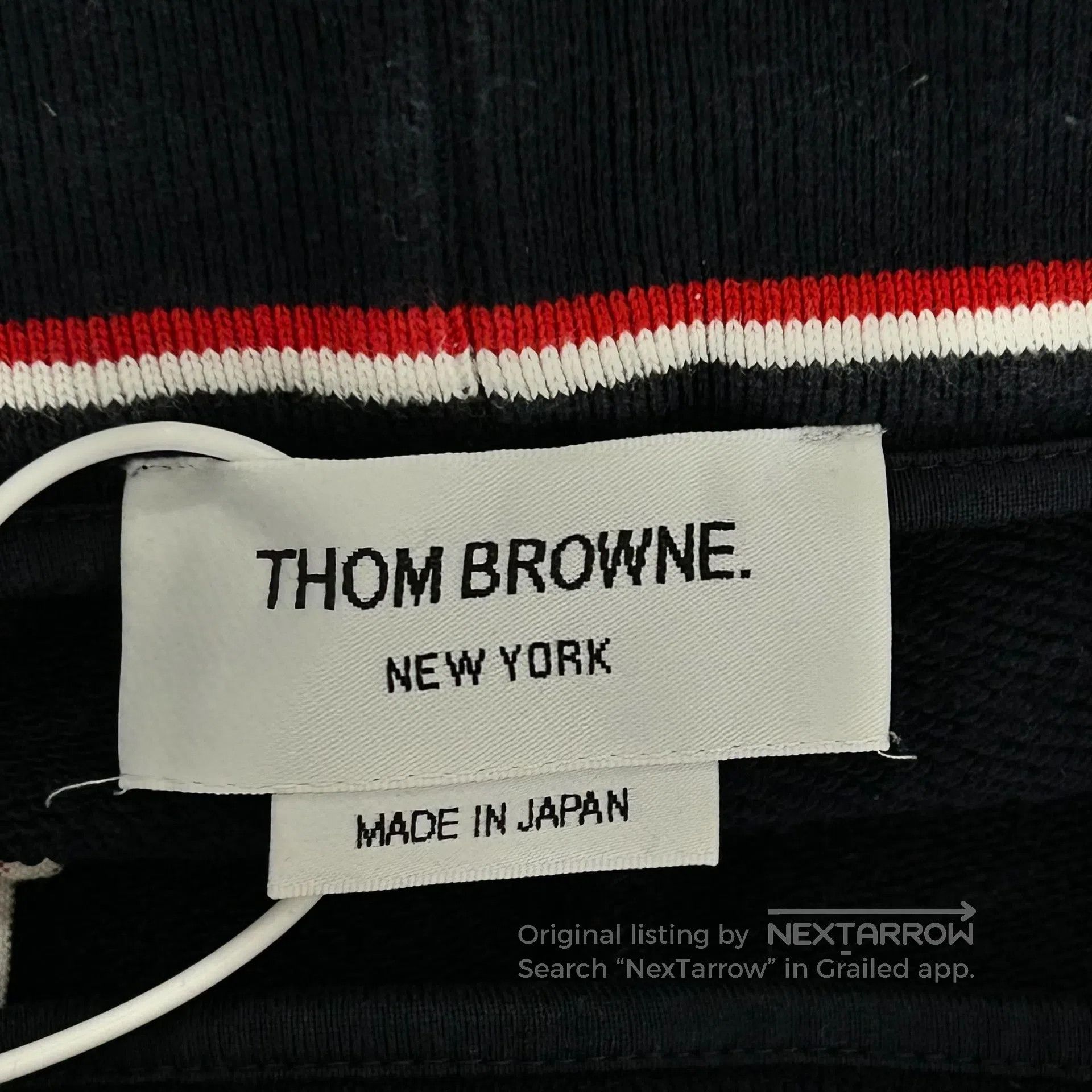 Thom Browne Thom Browne SIZE1 Classic four-striped ribbed drawstring Sw Size US 28 / EU 44 - 3 Thumbnail