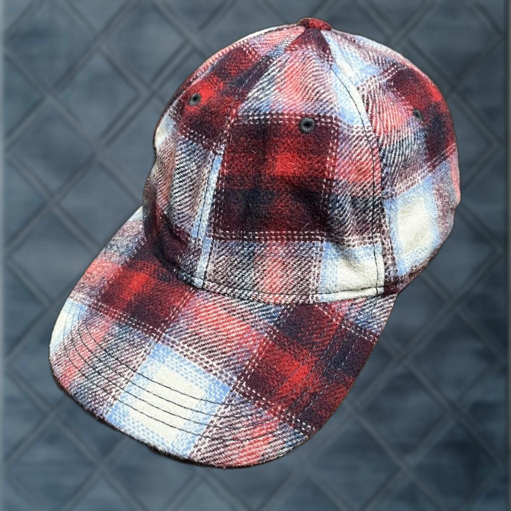Pendleton GAP X Pendleton Hat Cap Flannel Wool Red Checkered Stretch Fitted Mens One Size Size ONE SIZE - 1 Thumbnail