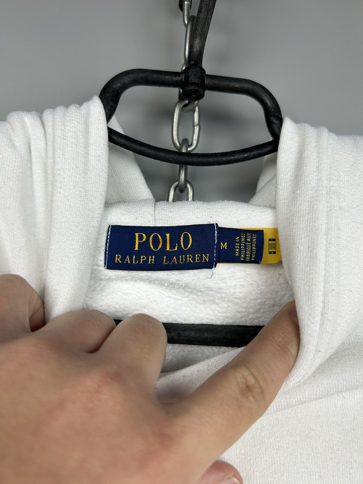 Vintage POLO BEAR by Ralph Lauren White Hoodie Sweatshirt Size US M / EU 48-50 / 2 - 4 Thumbnail