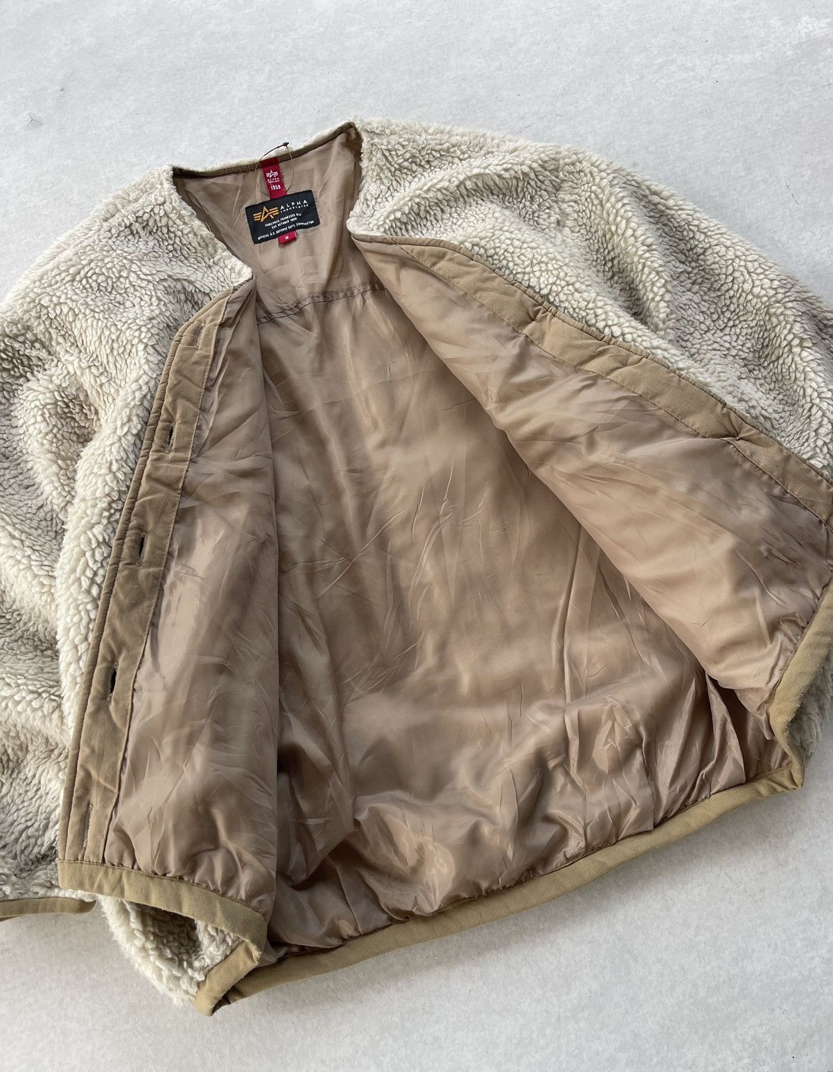 Alpha Industries × Japanese Brand ALPHA INDUSTRIES DEEP PILE FLEECE JACKET Size M / US 6-8 / IT 42-44 - 10 Thumbnail
