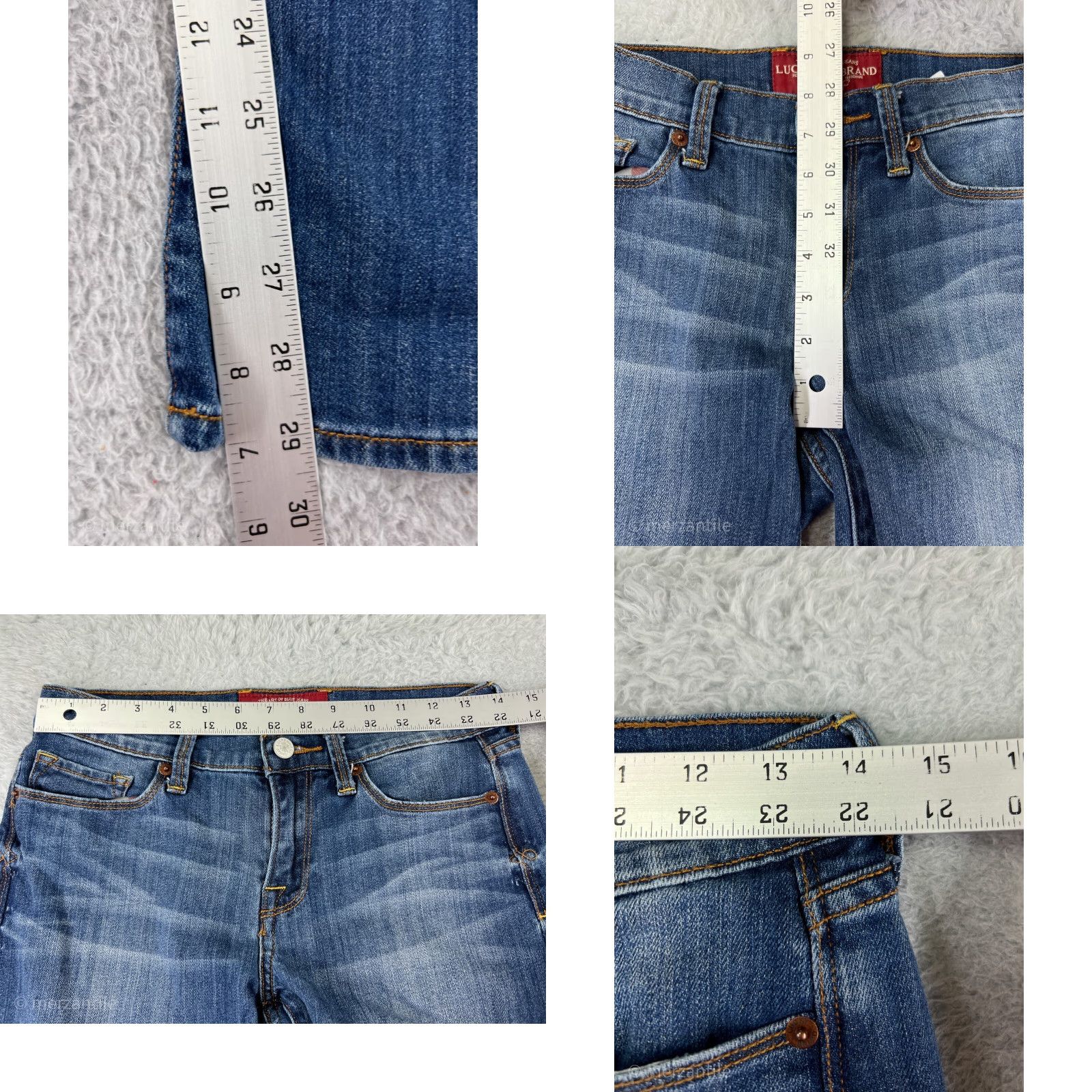 Lucky Brand Lucky Brand Jeans Women 4 Blue Denim Sofia Straight 5-Pocket Cotton Blend Stretch Size 27" / US 4 / IT 40 - 9 Thumbnail