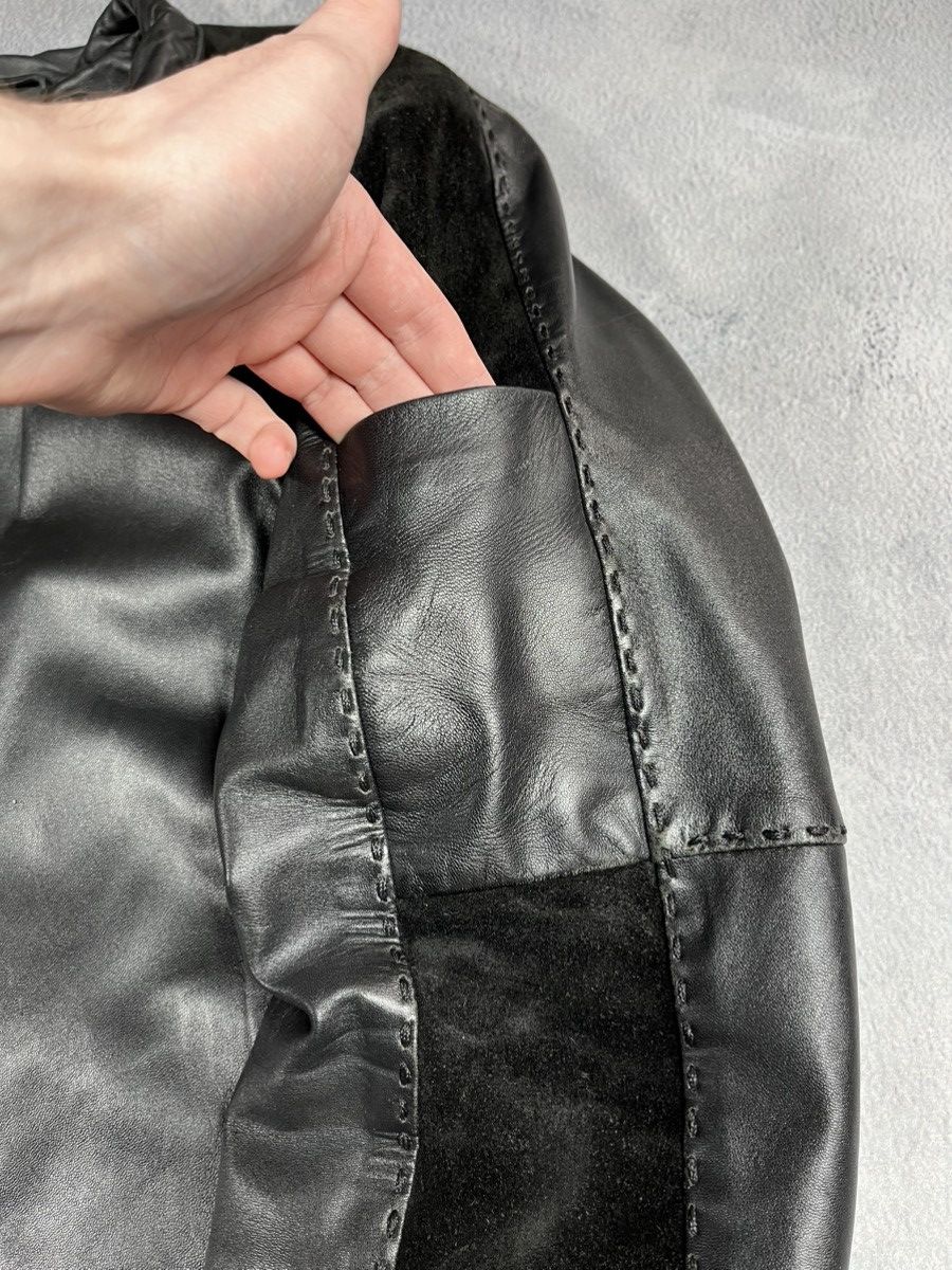 Vintage Vintage 90s Leather zip Jacket biker streetwear style Size US M / EU 48-50 / 2 - 7 Thumbnail