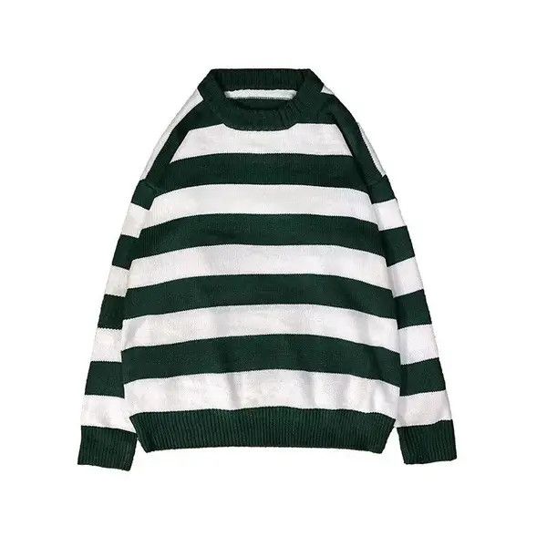 VIBE Vintage Stripe Knitted Sweater Long Sleeves Size US XL / EU 56 / 4 - 5 Thumbnail