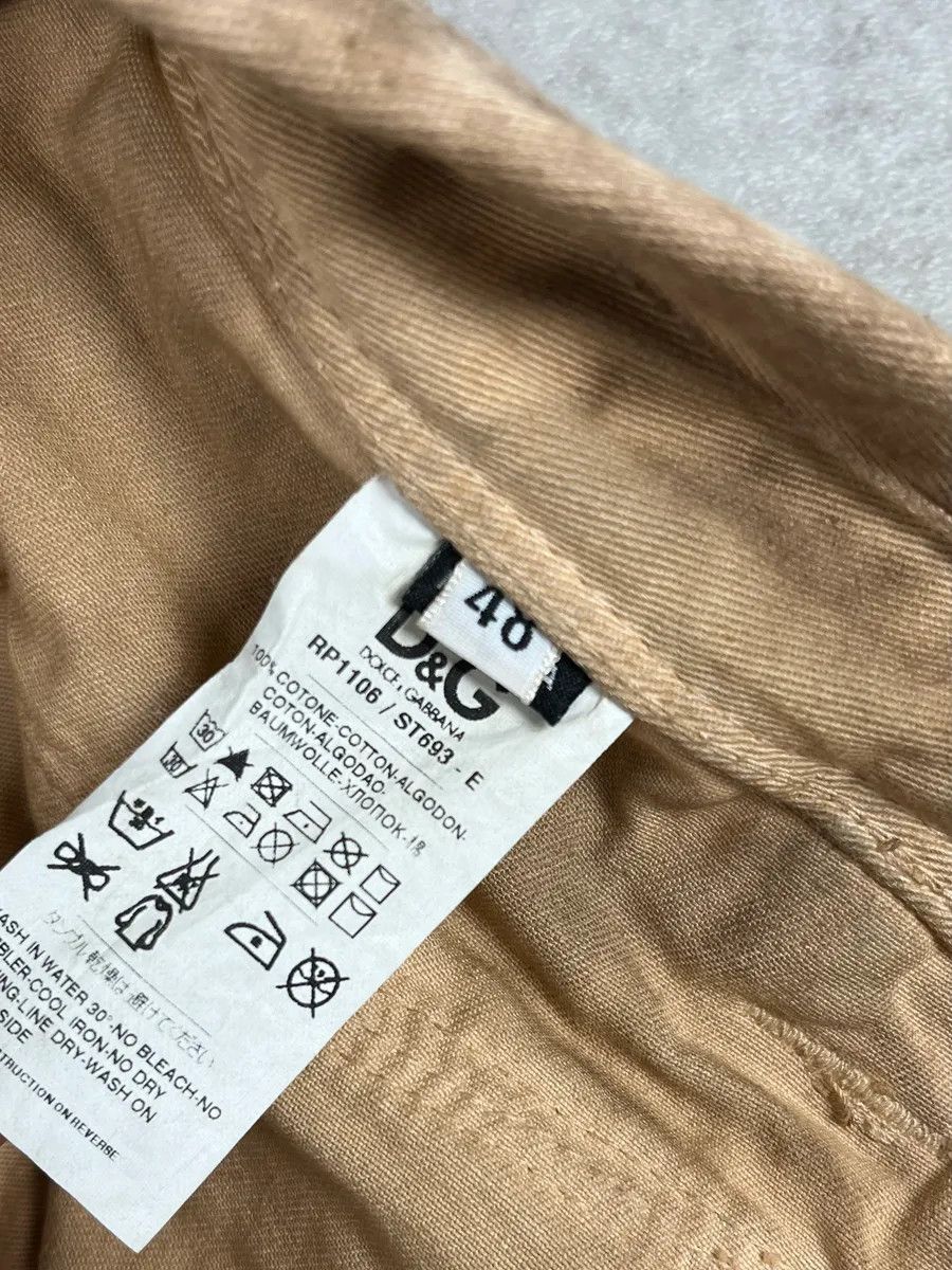 Dolce & Gabbana 2000s Dolce & Gabbana Camel Waxed Effect Pants Size US 32 / EU 48 - 13 Thumbnail