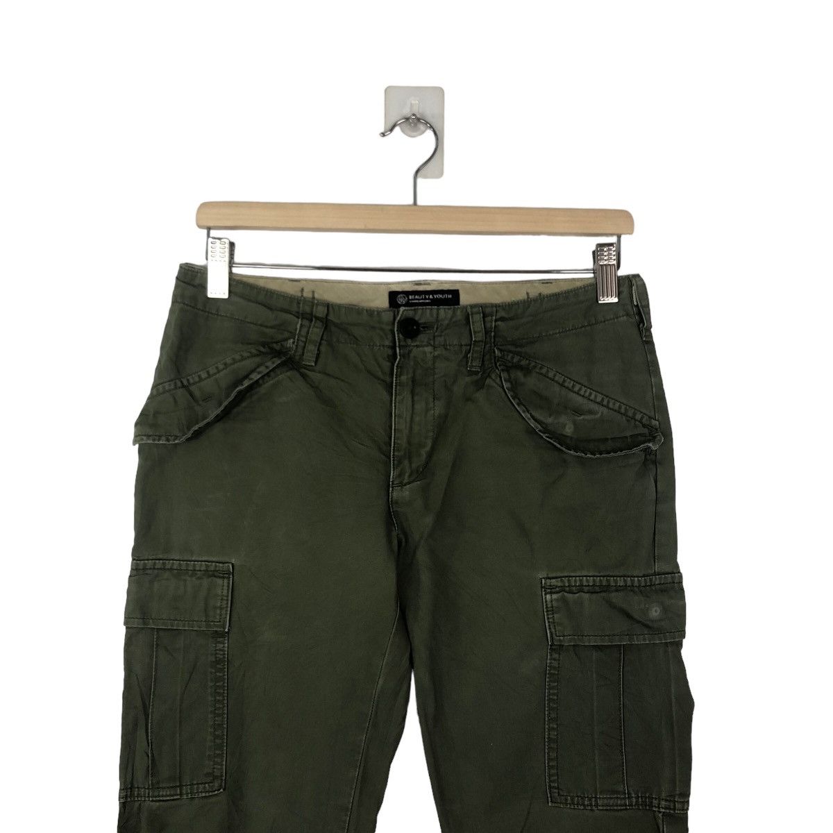 BEAUTY&YOUTH 🔥MILITARY DESIGN CARGO PANTS BEAUTY & YOUTH JAPAN Size US 28 / EU 44 - 2 Thumbnail