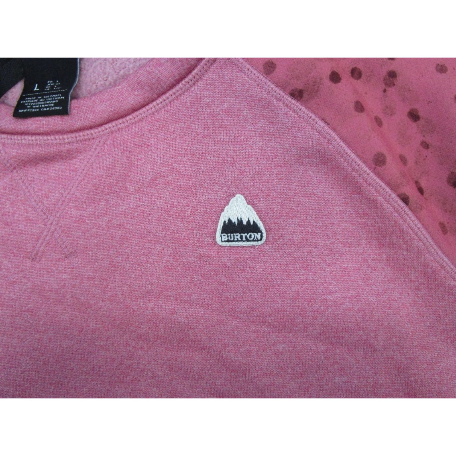 Burton Burton Sweatshirt Raglan Sleeve Pullover Crew Neck Women L Multicolor Thumbholes Ski Snowboard Outdoor Boho Hipster Moutains Oak Crew Size L / US 10 / IT 46 - 3 Thumbnail