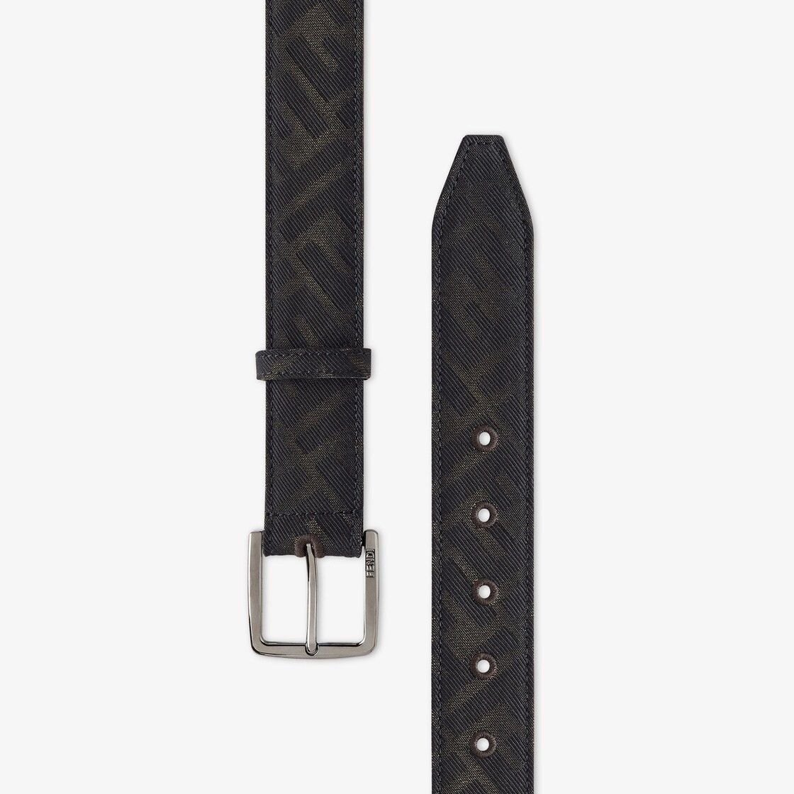 Fendi o1w1db10225 Size: 105 / FF Belt in Green/Black Size 40 - 2 Thumbnail