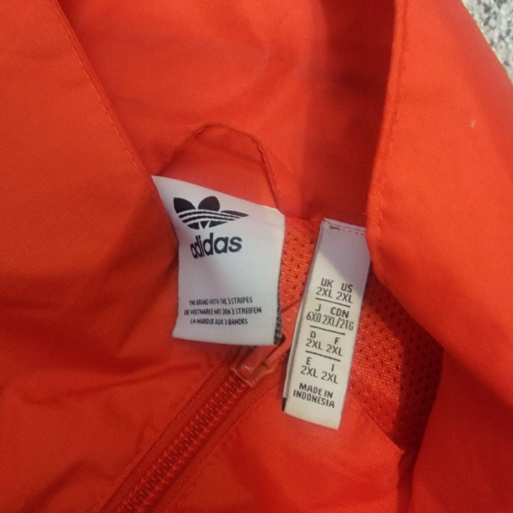 Adidas Adidas Originals Track Jacket 3D Trefoil 3-Stripes Active Red 2XL Mens Regular Front Zip Full Zip Mid-Length Stand-Up Collar Size US XXL / EU 58 / 5 - 3 Thumbnail