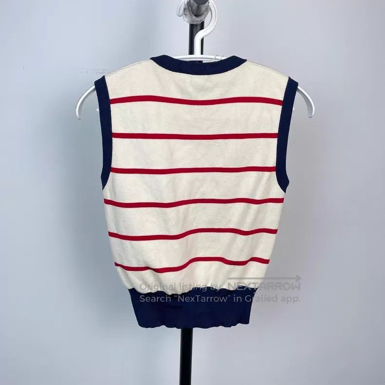 Louis Vuitton Louis Vuitton Red, white and blue striped knit vest Size XS / US 0-2 / IT 36-38 - 4 Thumbnail
