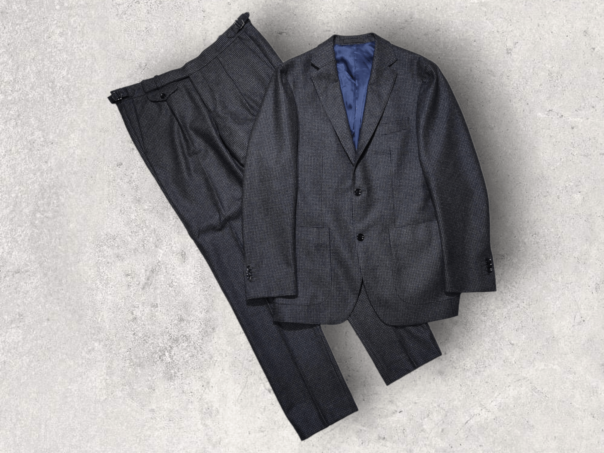 image of Suitsupply Havana Fl Wool Suit Pants Blazer in No Colour, Men's (Size 38R)
