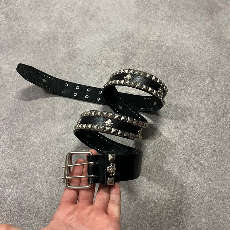 Affliction Vintage Affliction Style Skull Leather Belt Retro Y2K 90s Size ONE SIZE - 1 Thumbnail