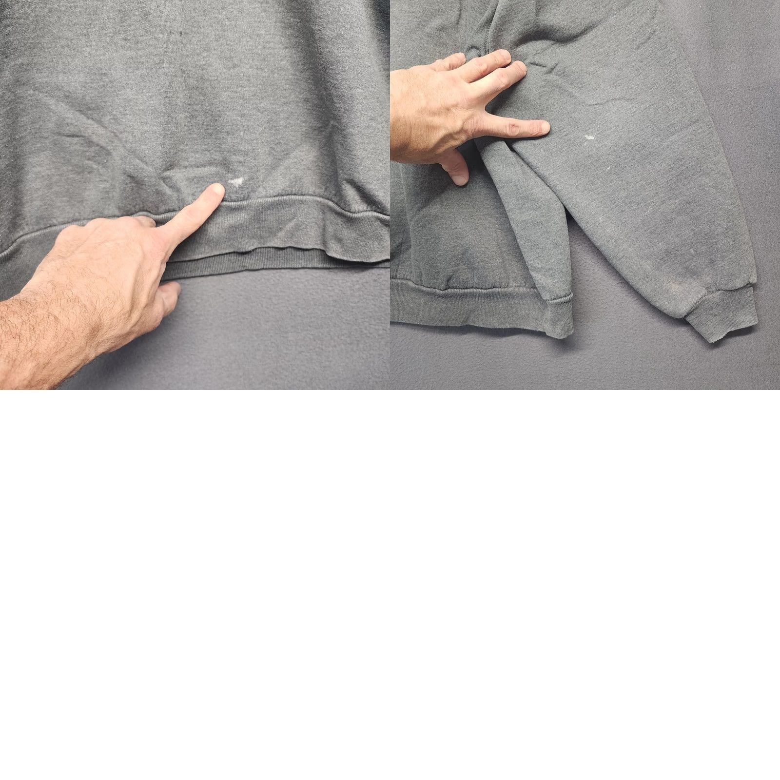 Jerzees VINTAGE Jerzees Premium Fit Sweatshirt Crewneck Sweatshirt 2XL Mens Grey Spot Sweatshirt Size US XXL / EU 58 / 5 - 8 Thumbnail