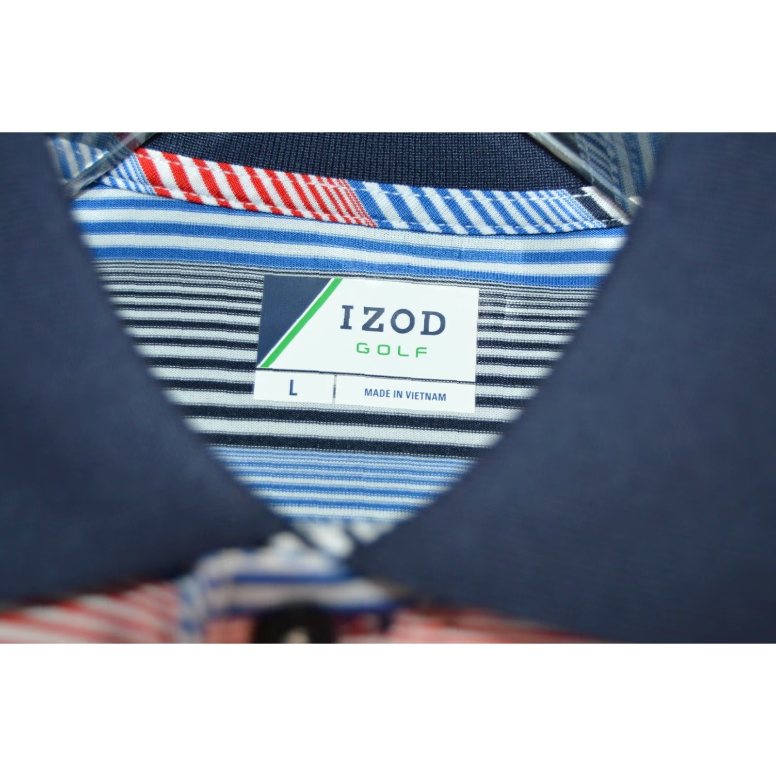 Izod Izod Polo Golf Shirt Multicolor Striped Men's SZ Large Size US L / EU 52-54 / 3 - 4 Thumbnail