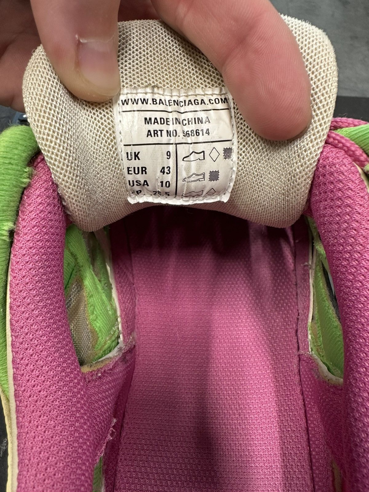 Balenciaga Balenciaga track 2.0 pink green Size US 10 / EU 43 - 7 Thumbnail