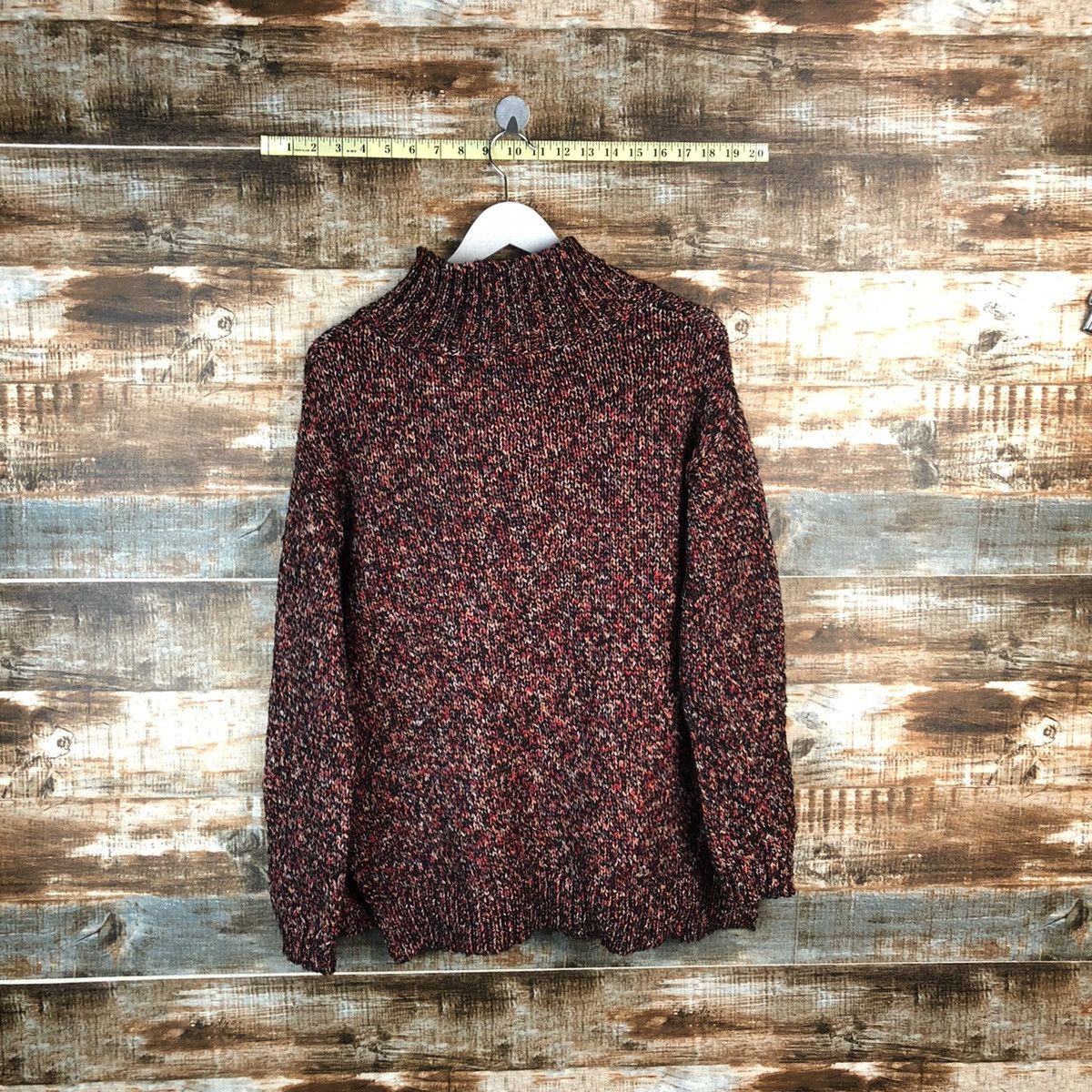 Homespun Knitwear × Japanese Brand Japanese Brand Maroon Knitwear sweatshirt #A1811 Size M / US 6-8 / IT 42-44 - 11 Thumbnail