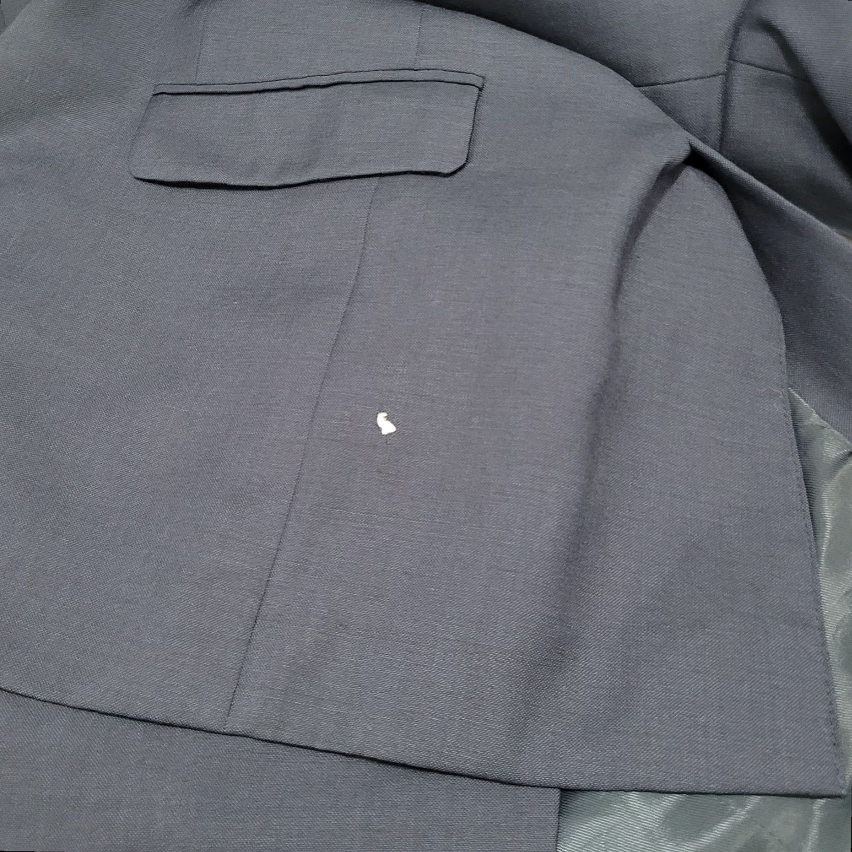 Pronto Uomo Pronto Uomo Blazer Blue 100% Wool 2-Button Notch Double-Vented Adult 42L Mens Size 42R - 5 Thumbnail