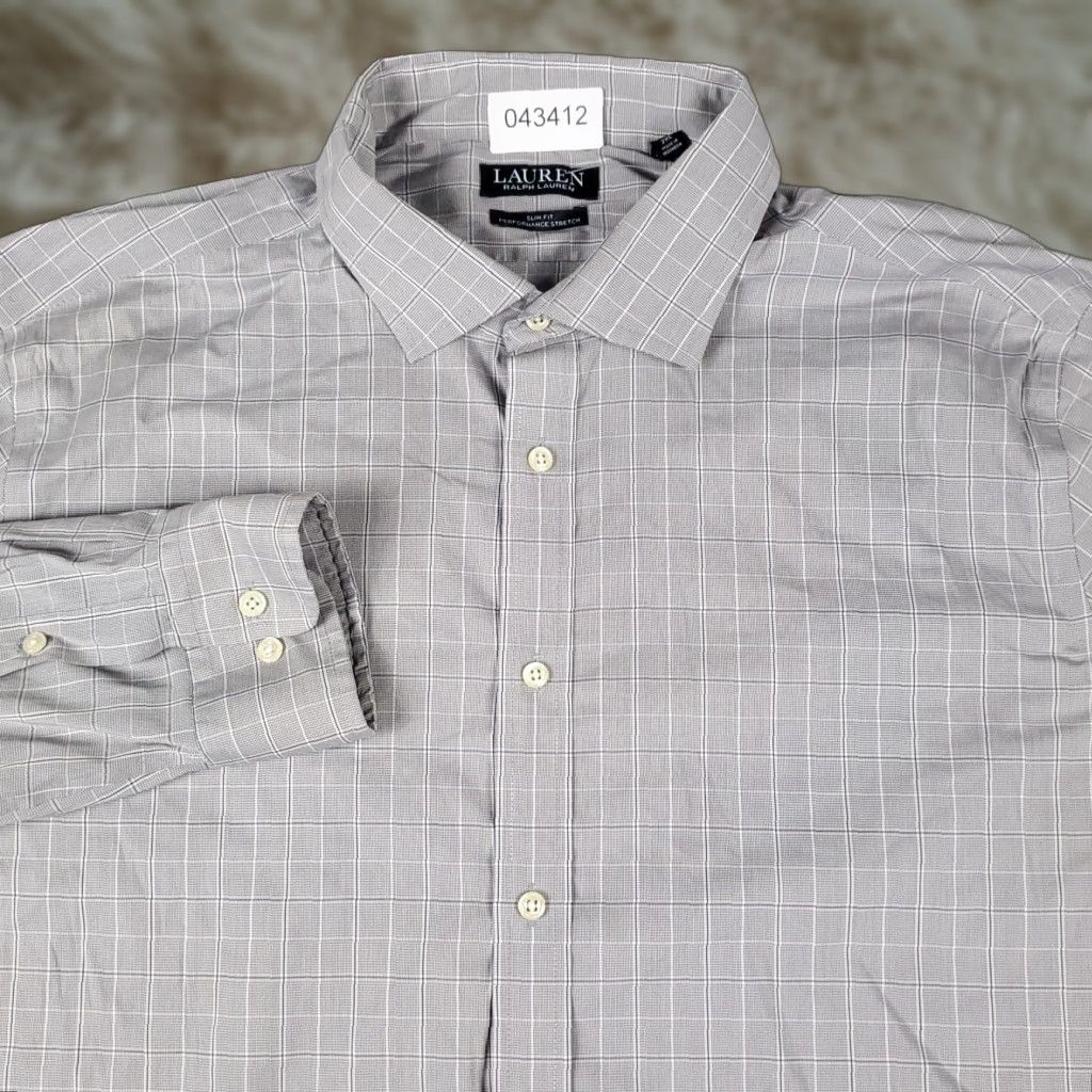 Ralph Lauren Ralph Lauren Button-Up Shirt Mens 2XL Gray Plaid Long Sleeve Casual Size US XXL / EU 58 / 5 - 1 Thumbnail