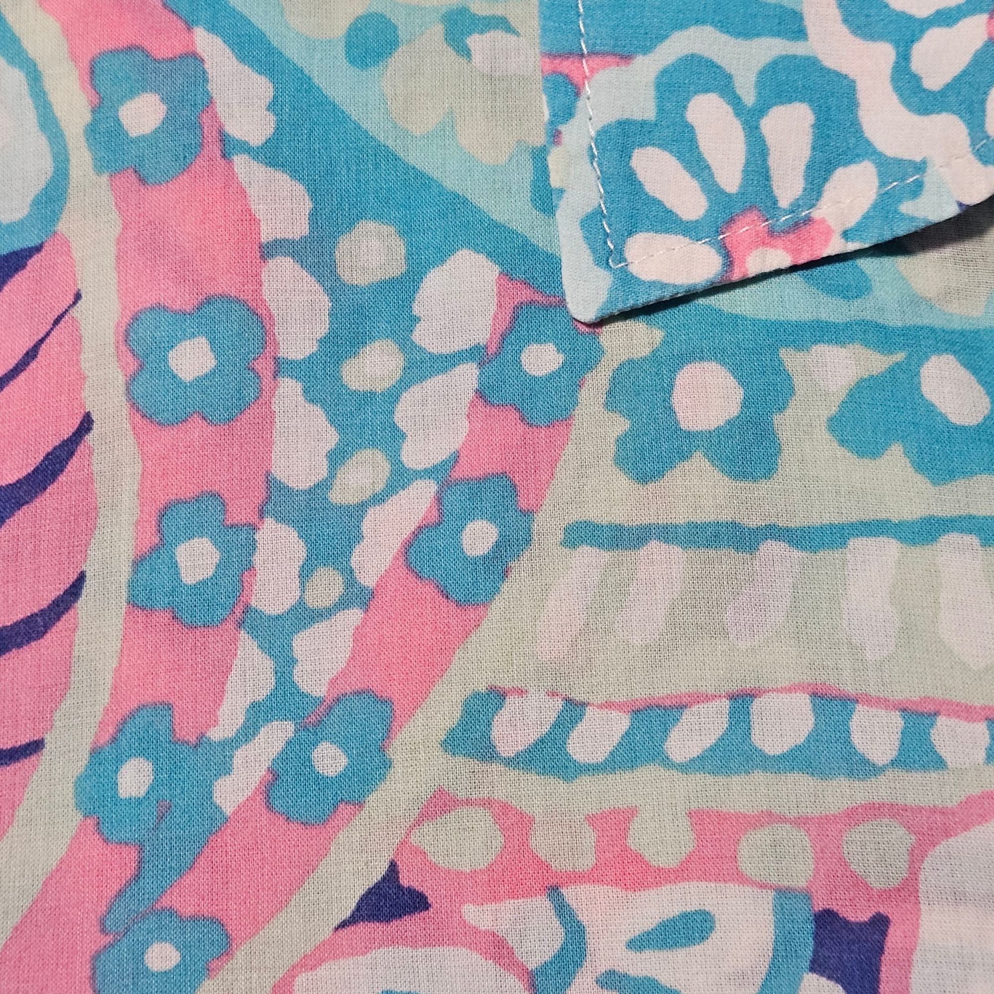 Talbots Talbots XL/P Paisley Button Down Shirt Blue Pink Comfy Class Size XL / US 12-14 / IT 48-50 - 12 Thumbnail