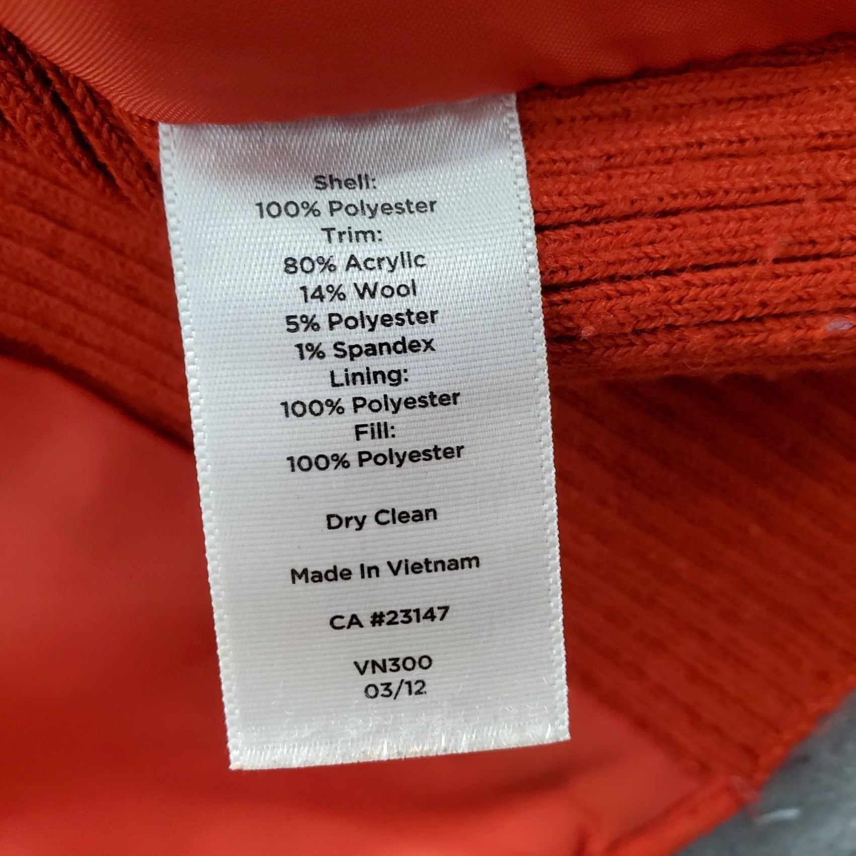 Talbots Talbots Quilted Vest Womens Medium Orange Lined Stretch Snap Front Size M / US 6-8 / IT 42-44 - 6 Thumbnail