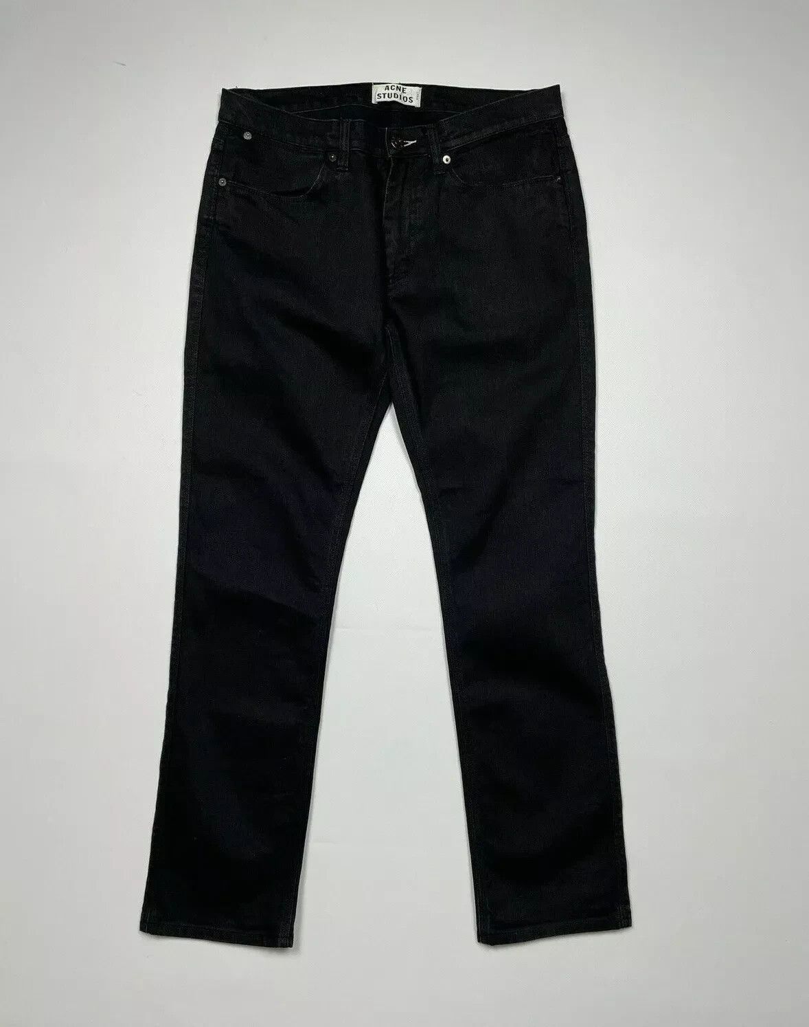 Acne Studios ACNE Studios Max Cash Men Slim Jeans Black SIZE 33/32 Size US 33 - 1 Thumbnail