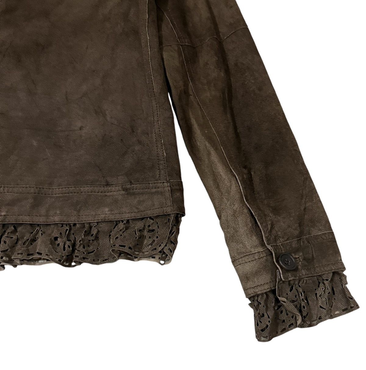 Romeo Gigli Vintage Romeo Gigli Fringe Layered Pigskin Leather Jacket Size S / US 4 / IT 40 - 15 Thumbnail