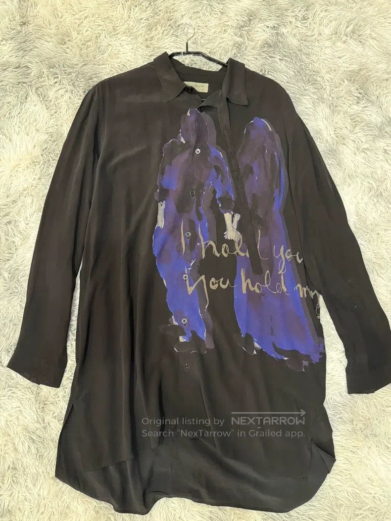 Yohji Yamamoto Yohji Yamamoto 2020SS Show Hand in Hand Silk Shirt Size US L / EU 52-54 / 3 - 1 Thumbnail