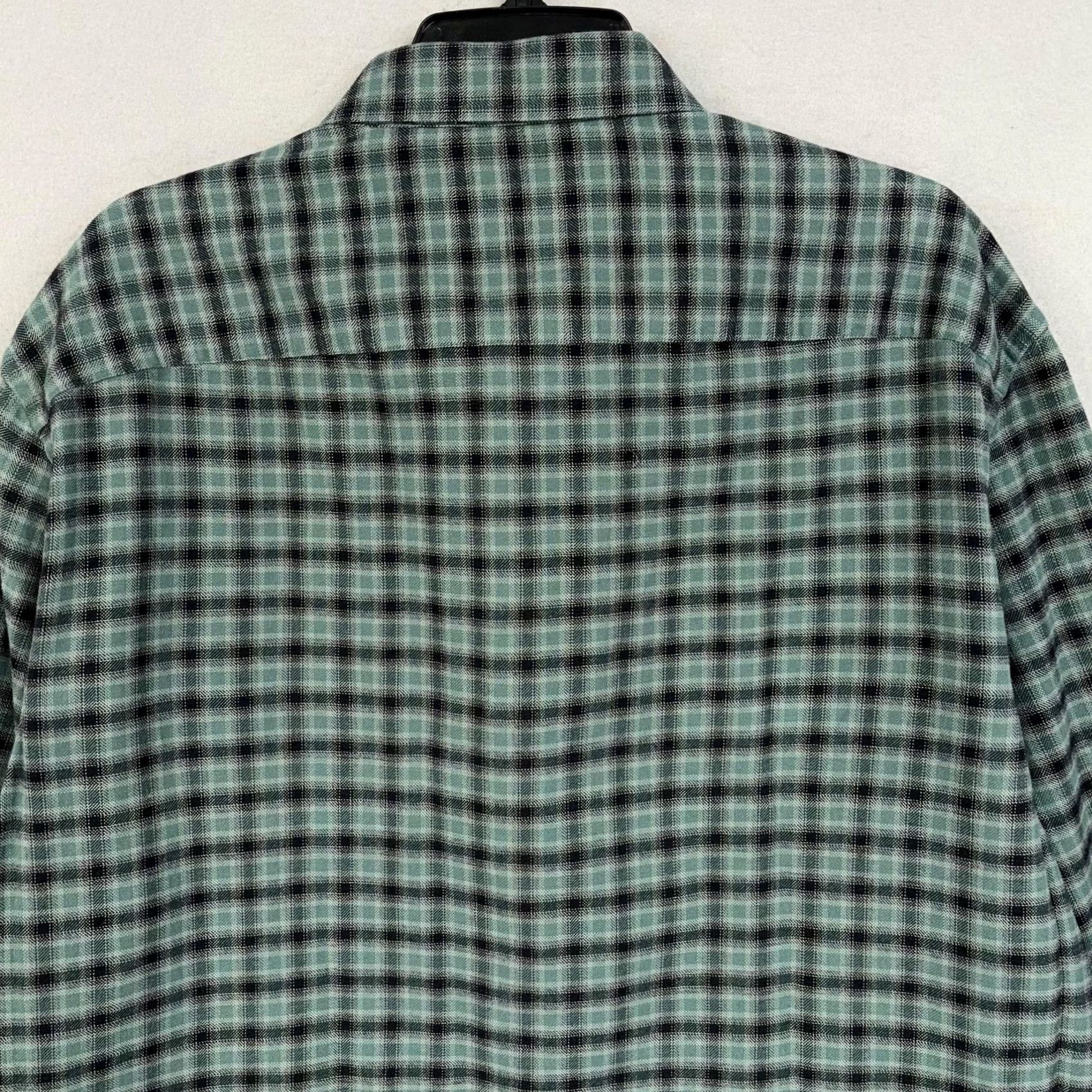 UNTUCKit UNTUCKit Shirt Mens 2XL Green Plaid Flannel Long Sleeve Button Front Casual Size US XXL / EU 58 / 5 - 7 Thumbnail