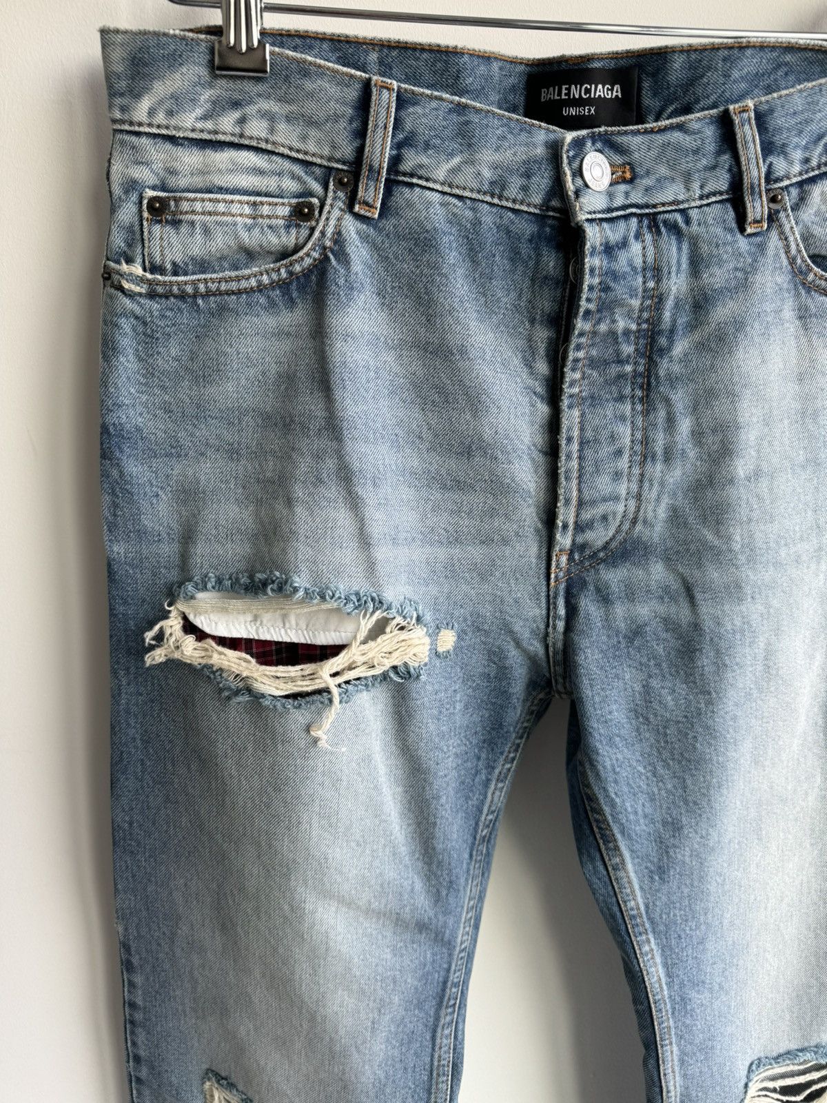 Balenciaga BALENCIAGA DESTROYED BOXER SHORT DENIM SS21 RARE JEANS | Grailed
