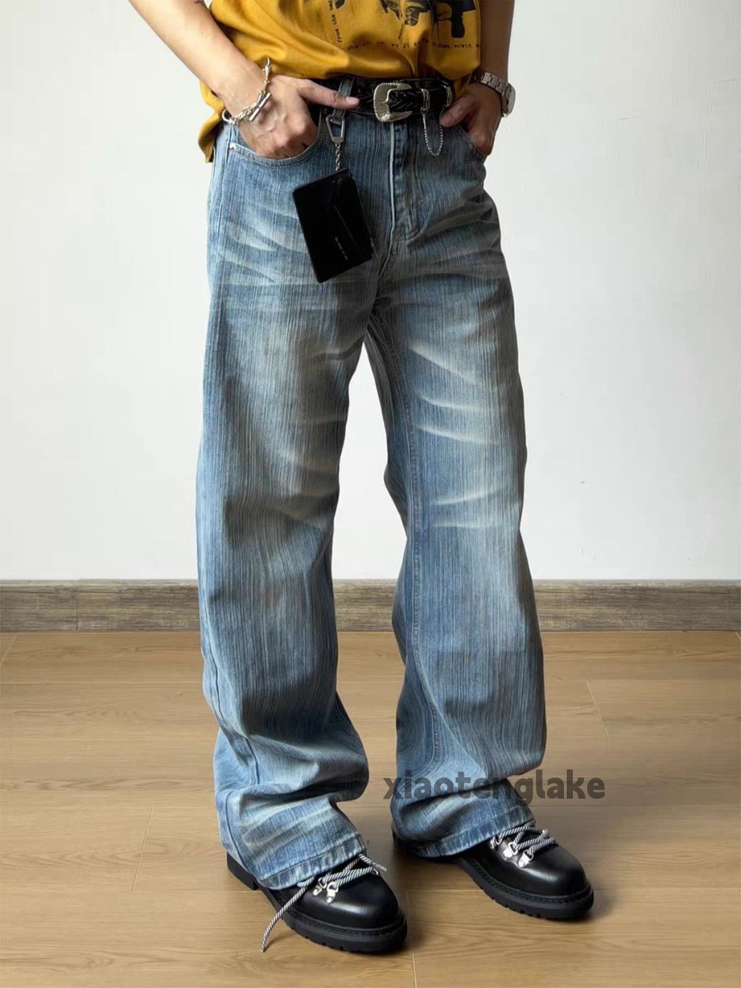 Jean xtl washed faded cleanfit yuppie y2k hiphop jeans Size 28" / US 6 / IT 42 - 2 Thumbnail