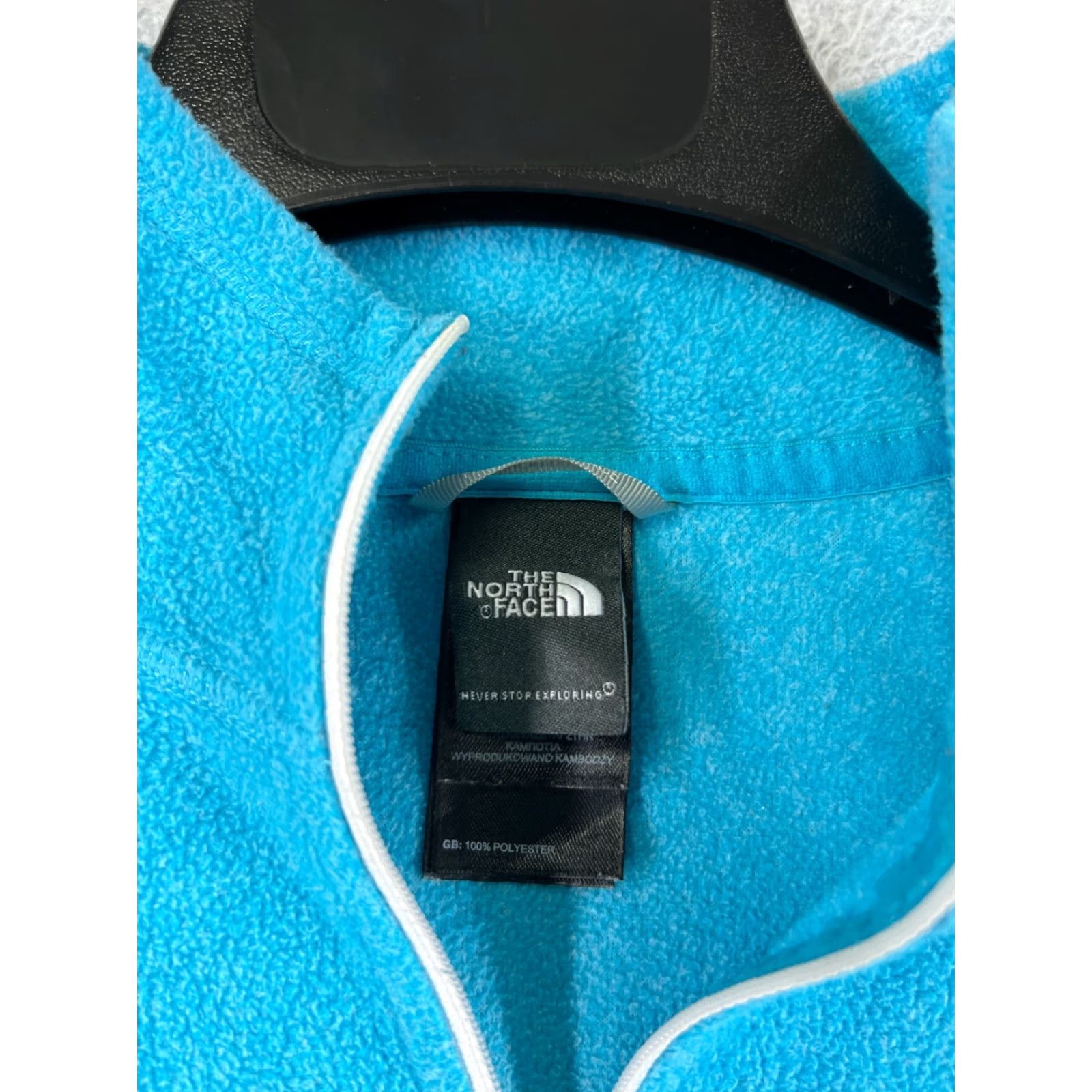 The North Face The North Face Sweater Women XS Blue 100% Polyester Fleece Mock Neck Size XS / US 0-2 / IT 36-38 - 3 Thumbnail