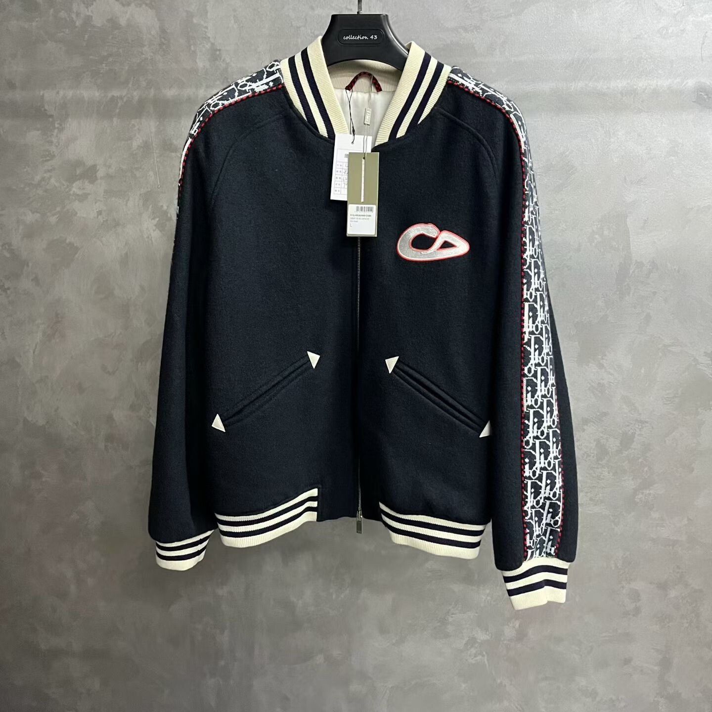 Dior Christian Dior sport wool bomber jacket zip CD logo vintage