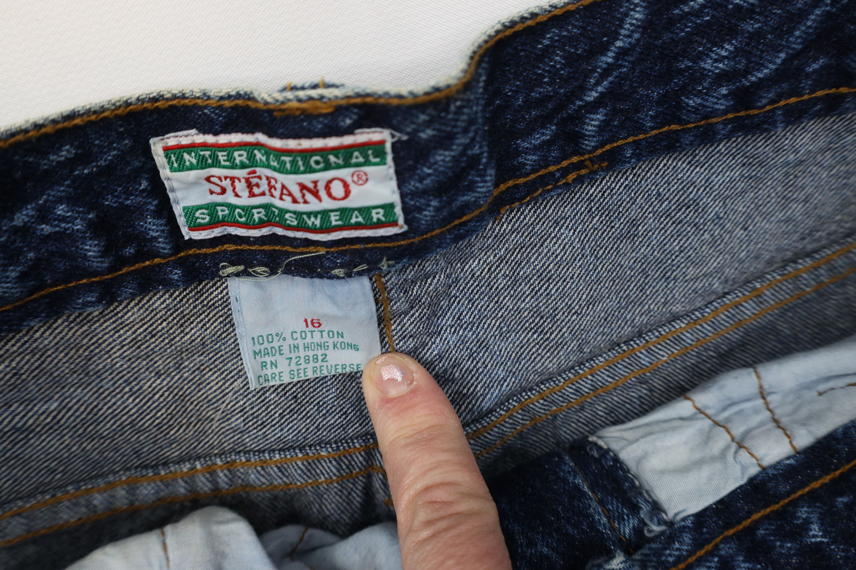 Vintage Vintage 90s Streetwear Acid Wash Tapered Leg Denim Jeans Size 38" / US 16 / IT 52 - 8 Thumbnail