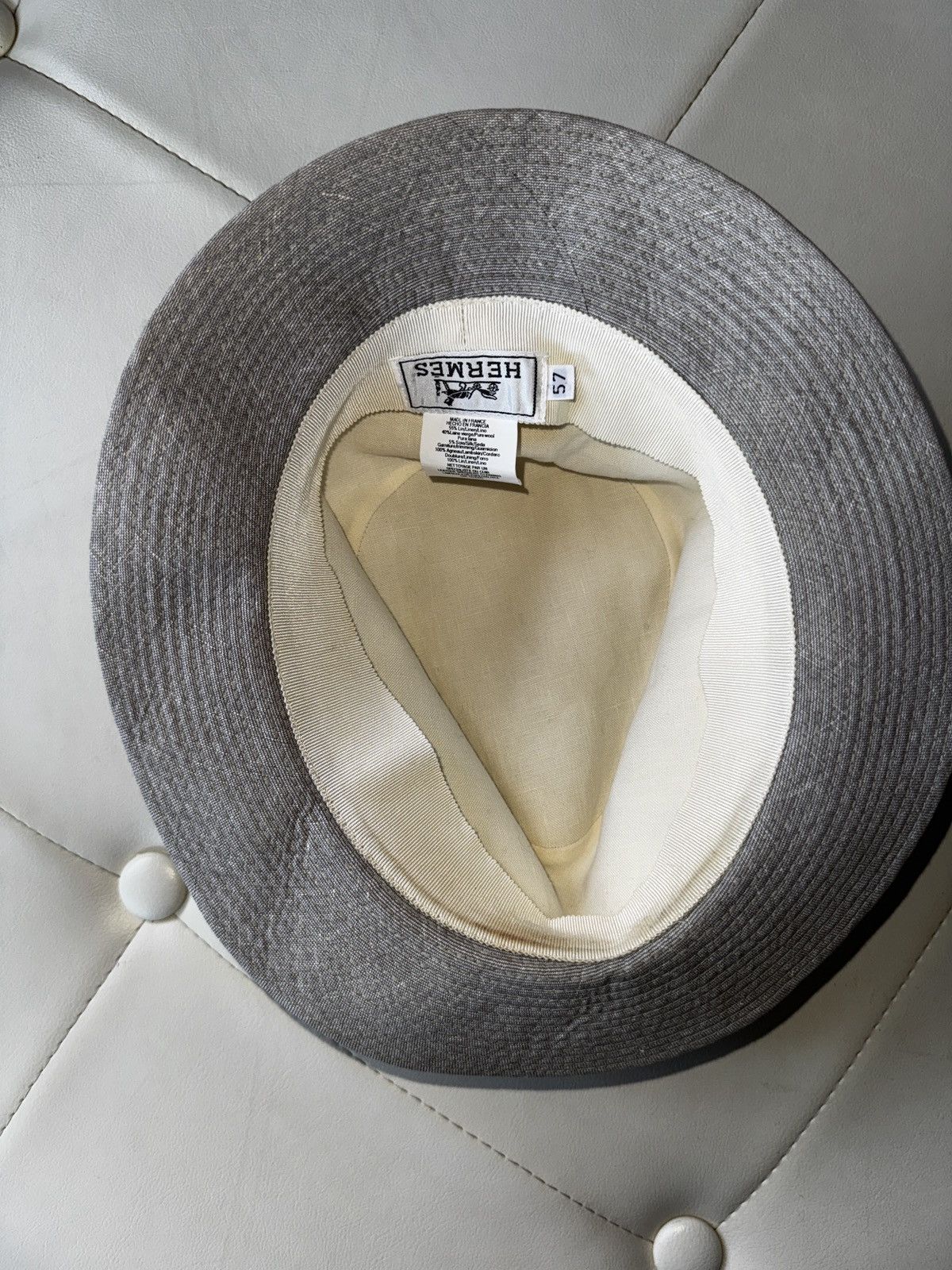 Hermes Grey HERMES Fedora Hat Size ONE SIZE - 6 Thumbnail