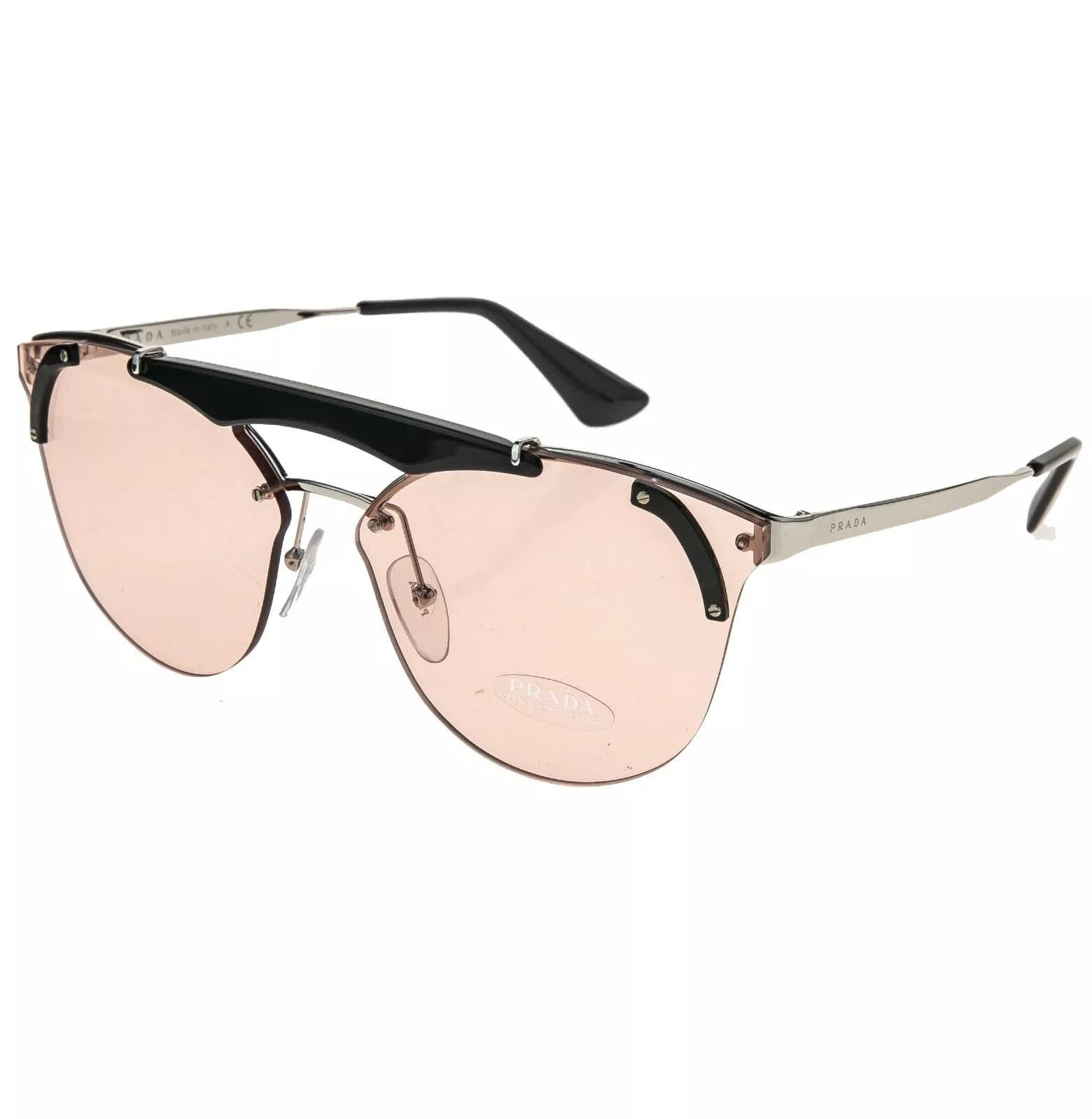 Prada PRADA ORNATE Runway Sunglasses 53U Silver Pink PR53US 53US Size ONE SIZE - 10 Thumbnail