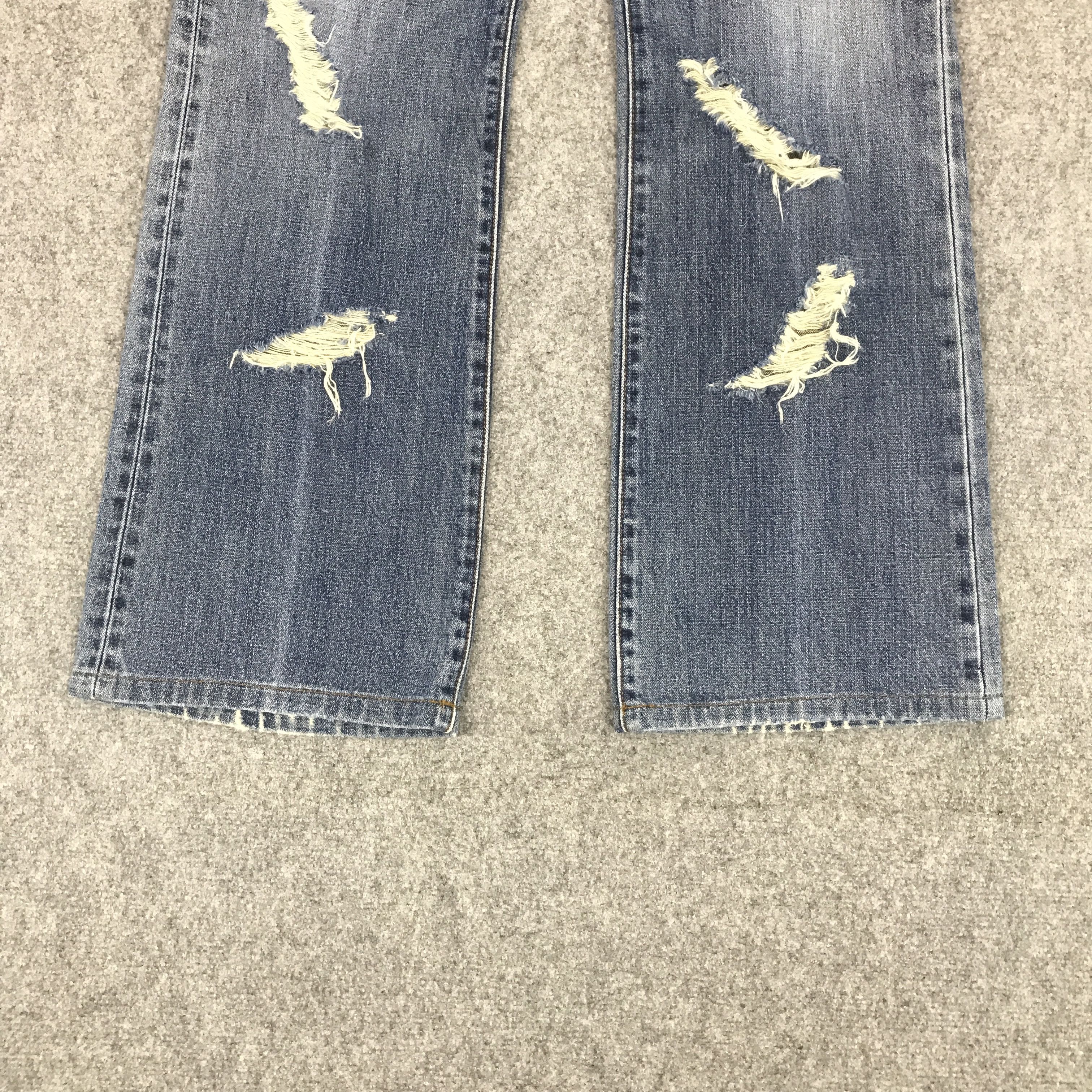 Japanese Brand × Wrangler FLARE WRANGLER DENIM BOOTCUT DISTRESSED JENAS PANTS Size US 33 - 4 Thumbnail