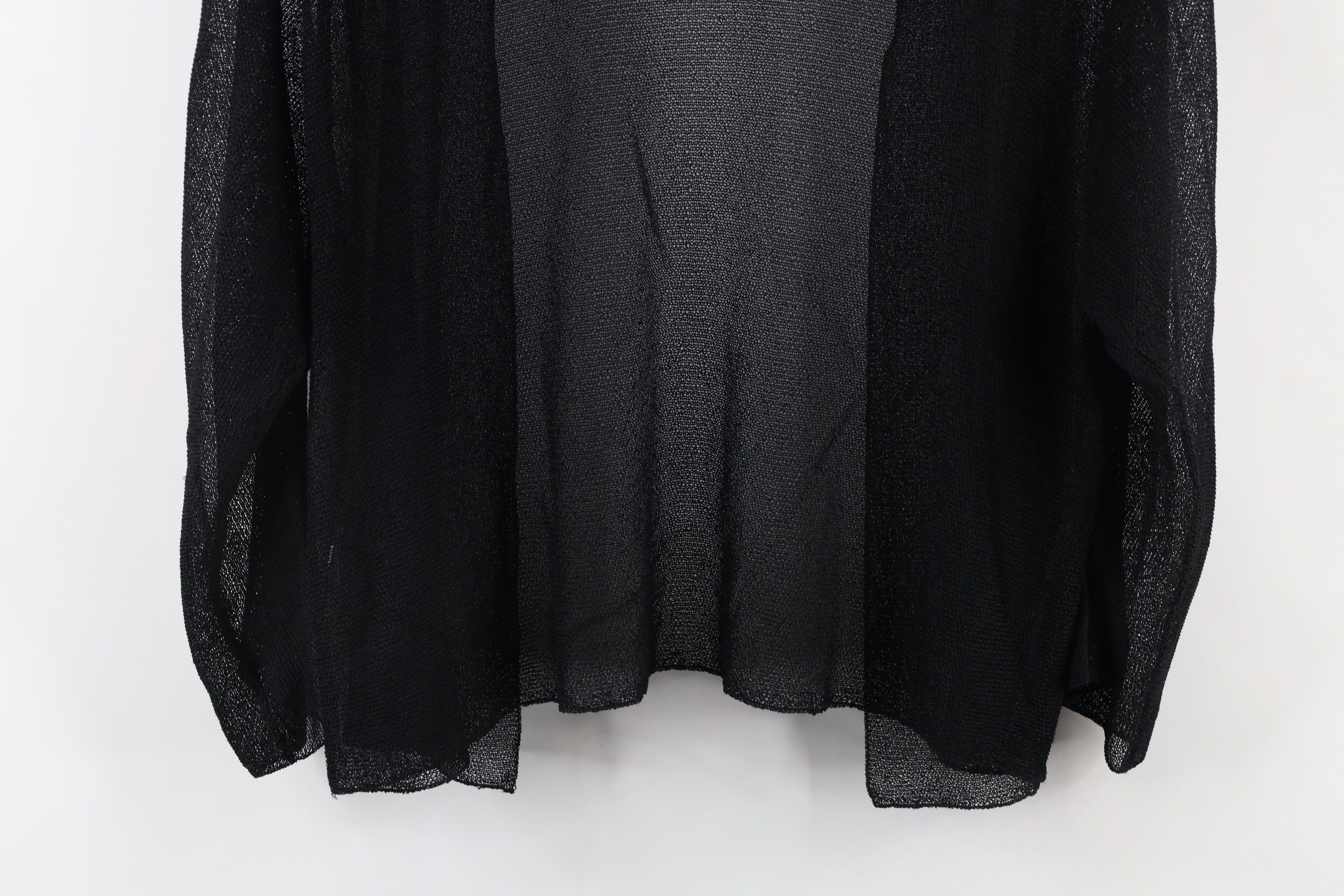 Eileen Fisher × Vintage Eileen Fisher Knit Gauzy Open Front Cardigan Sweater Size L / US 10 / IT 46 - 11 Thumbnail