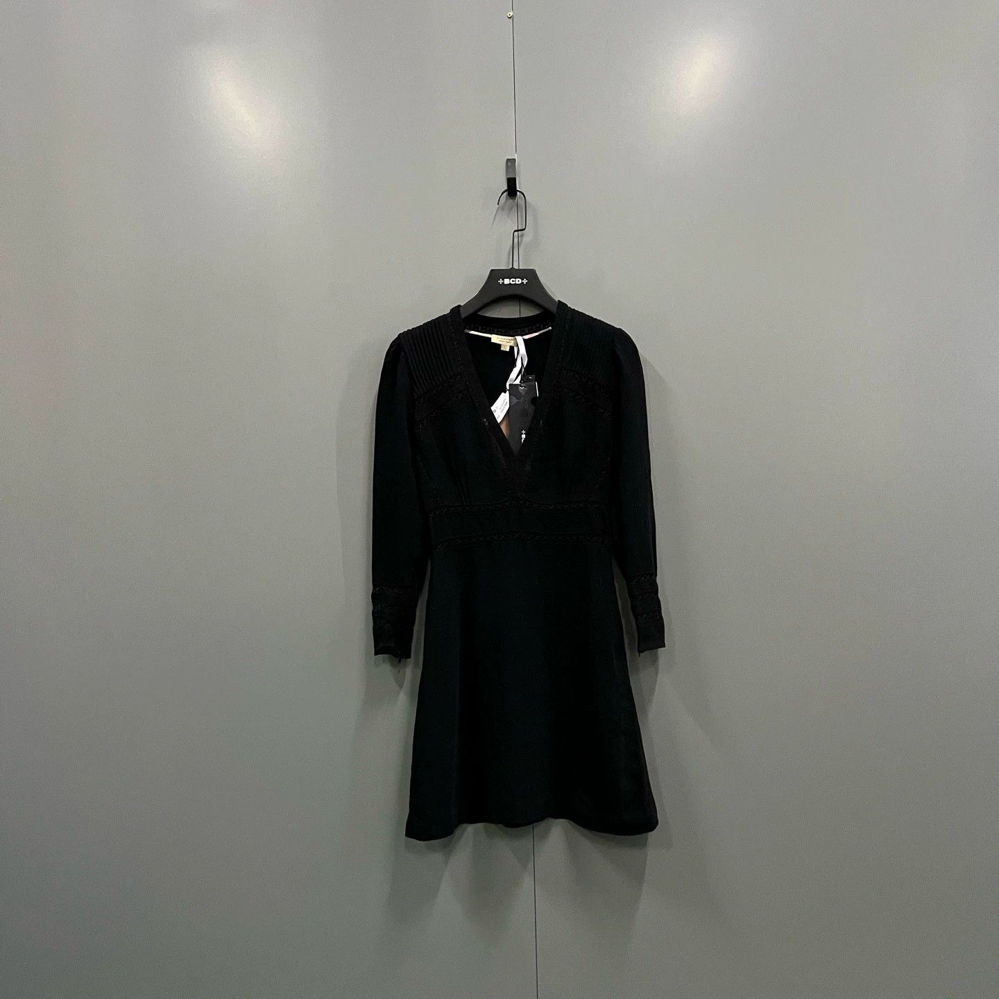 black burberry dress Burberry Brit Black Wool Mock Neck Knit Long Sleeve Dress