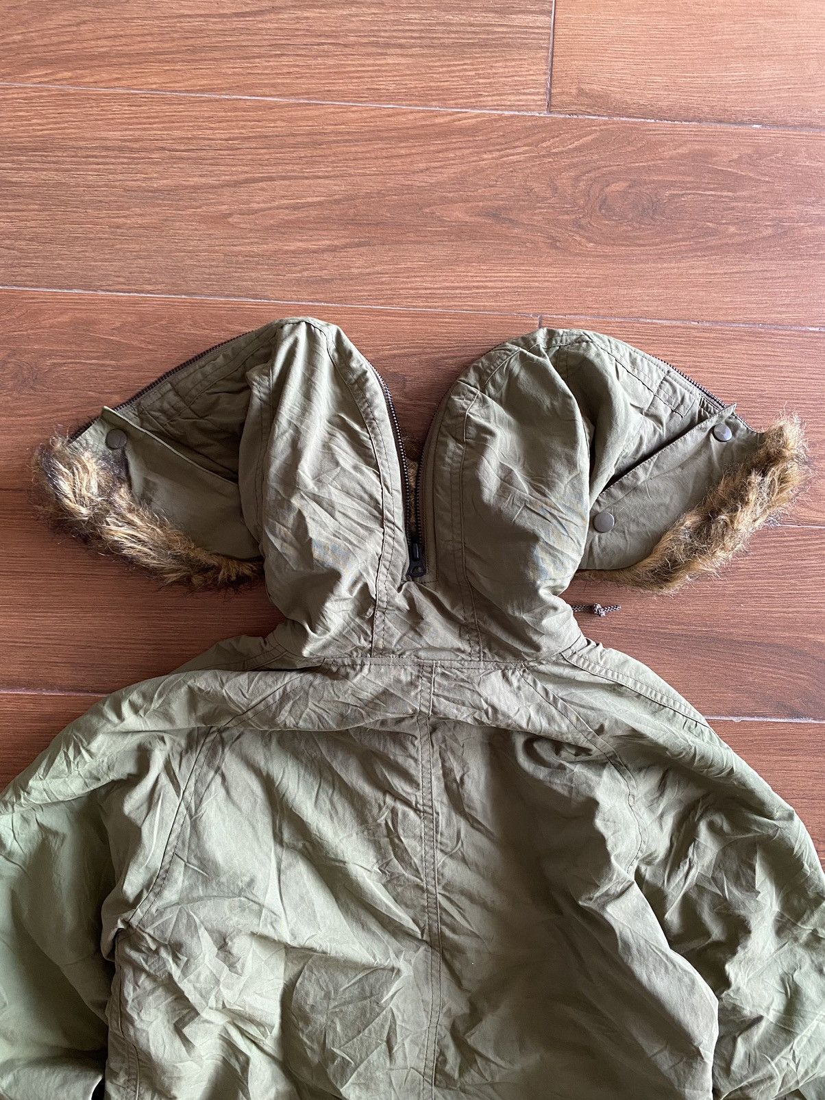 Alpha Industries × Vintage Vintage Alpha Industries Faux Fur N2b Bomber Jacket Size US M / EU 48-50 / 2 - 11 Thumbnail