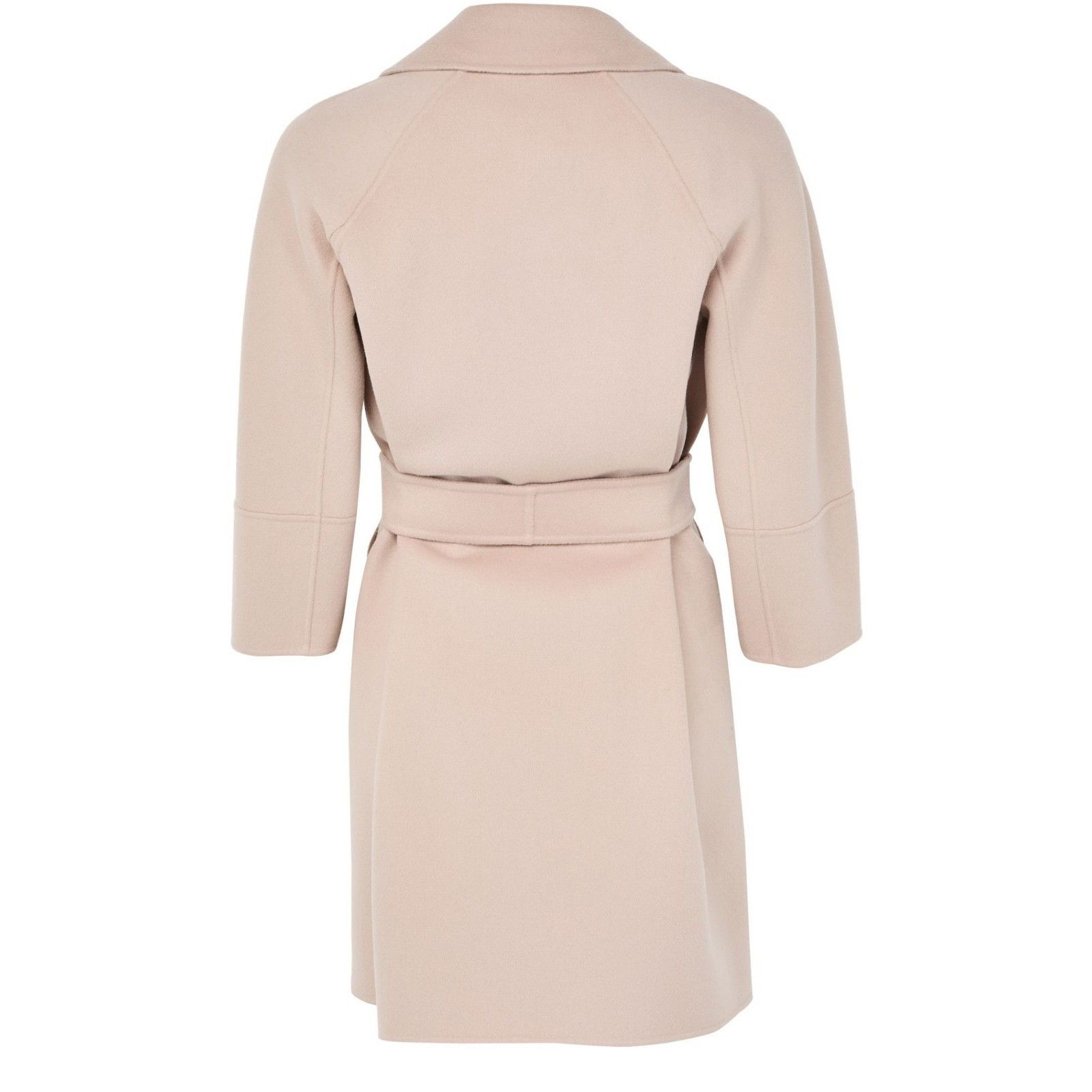 Max Mara S MAX MARA BEIGE ROSA Belted Wool Coat New & Authentic (Wome Size XS / US 0-2 / IT 36-38 - 2 Thumbnail