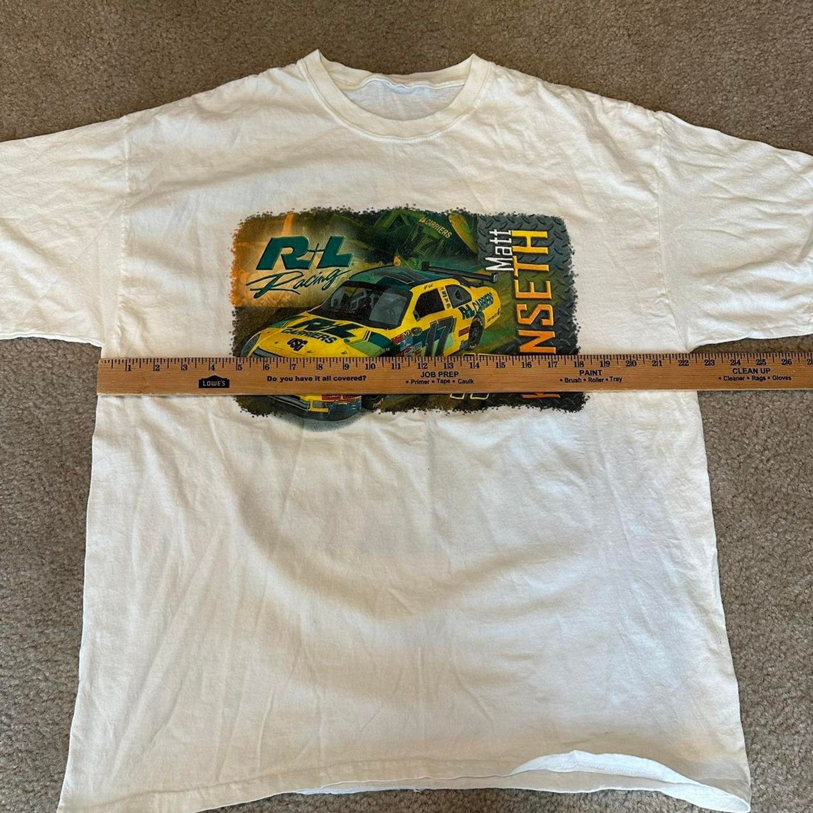 NASCAR Y2k vintage nascar matt kenseth racing tee Size US XL / EU 56 / 4 - 4 Thumbnail