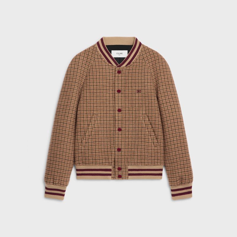 Celine o1bcso1str0126 2V19X555K Triomphe Teddy Jacket Camel/Brown Size US S / EU 44-46 / 1 - 1 Thumbnail