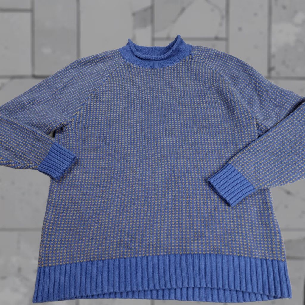 Vintage L.L. Bean Mens Sweater XL Blue Roll Neck 100% Organic Cotton Raglan Size US M / EU 48-50 / 2 - 1 Thumbnail
