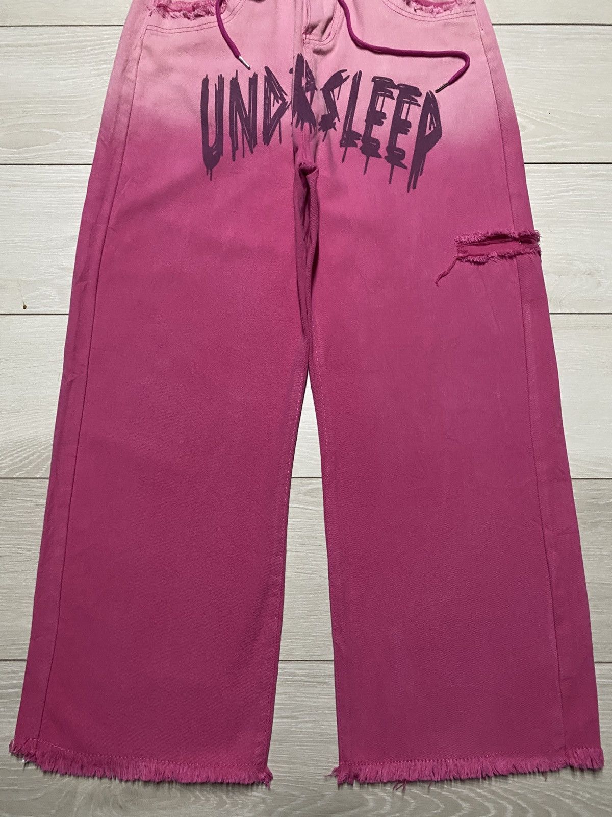 Japanese Brand Vintage Japanese Brand Under Sleep Super Baggy Pants Size US 29 - 5 Thumbnail