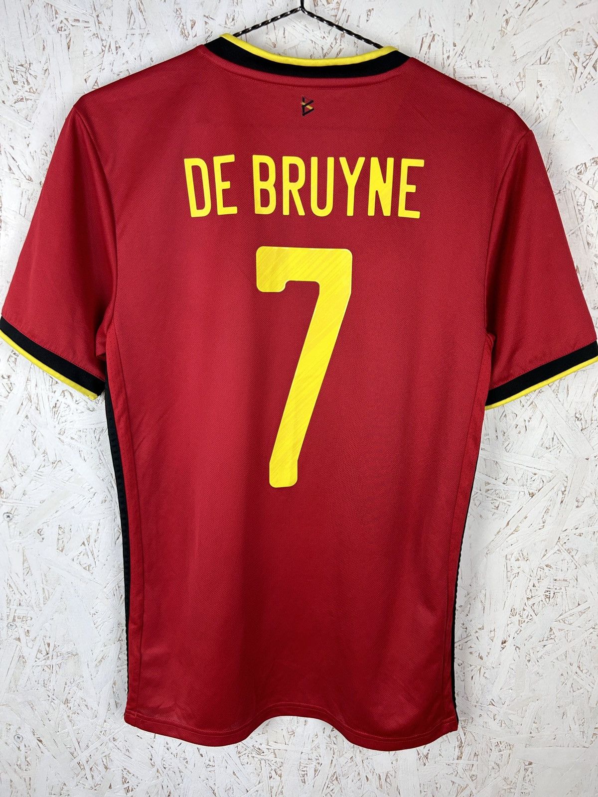 Adidas Adidas Belgium #7 De Bruyne Soccer Jersey In Red/Black Size US S / EU 44-46 / 1 - 6 Thumbnail