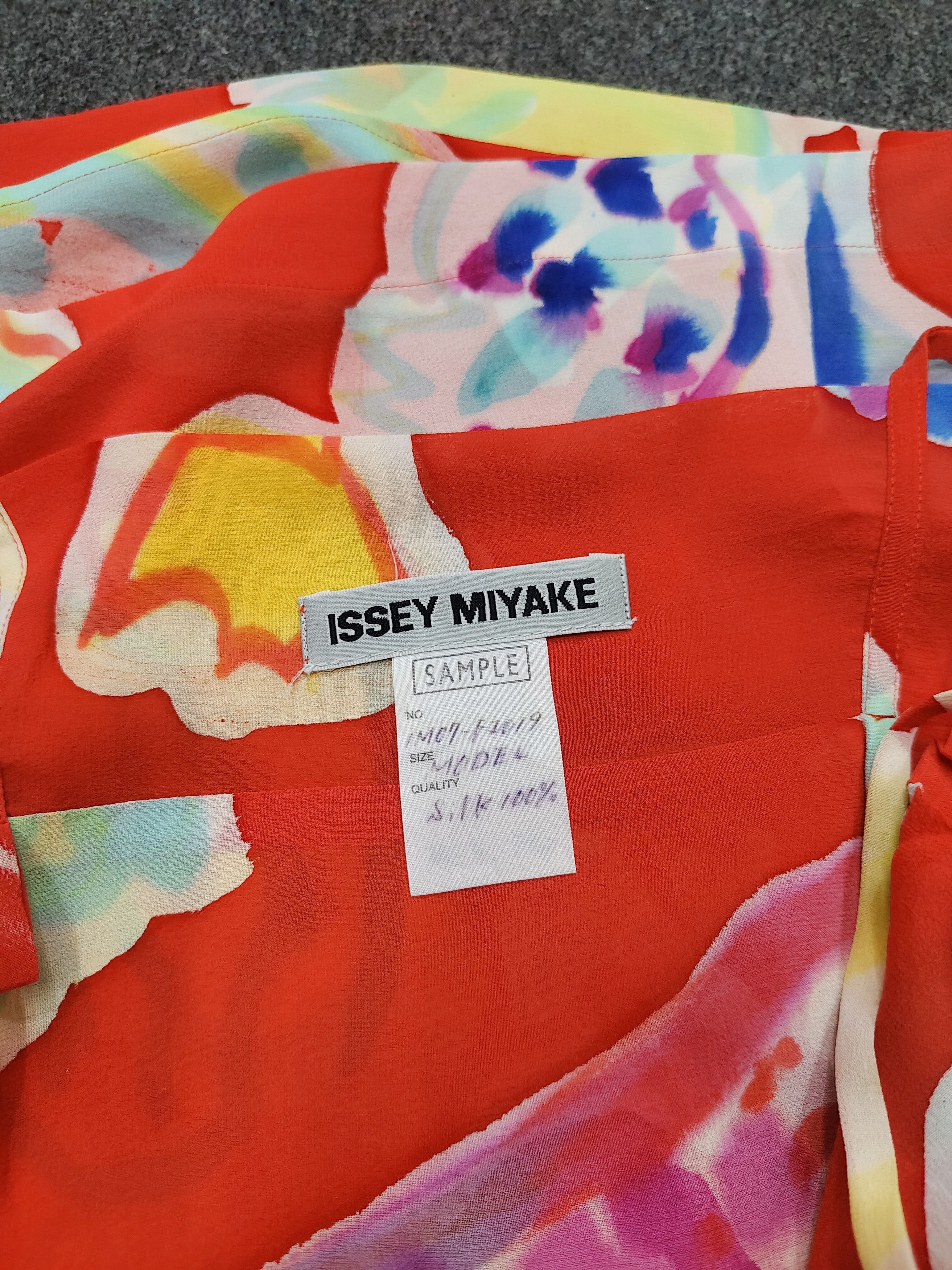 Issey Miyake SAMPLE🔥Issey Miyake Archived Abstract Floral Bird Camisole Size M / US 6-8 / IT 42-44 - 9 Thumbnail