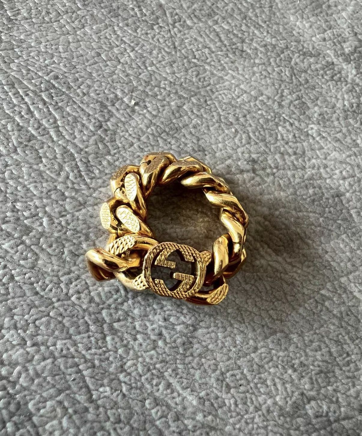 Gucci Gucci Double G Horsebit Ring J42 Size ONE SIZE - 1 Thumbnail
